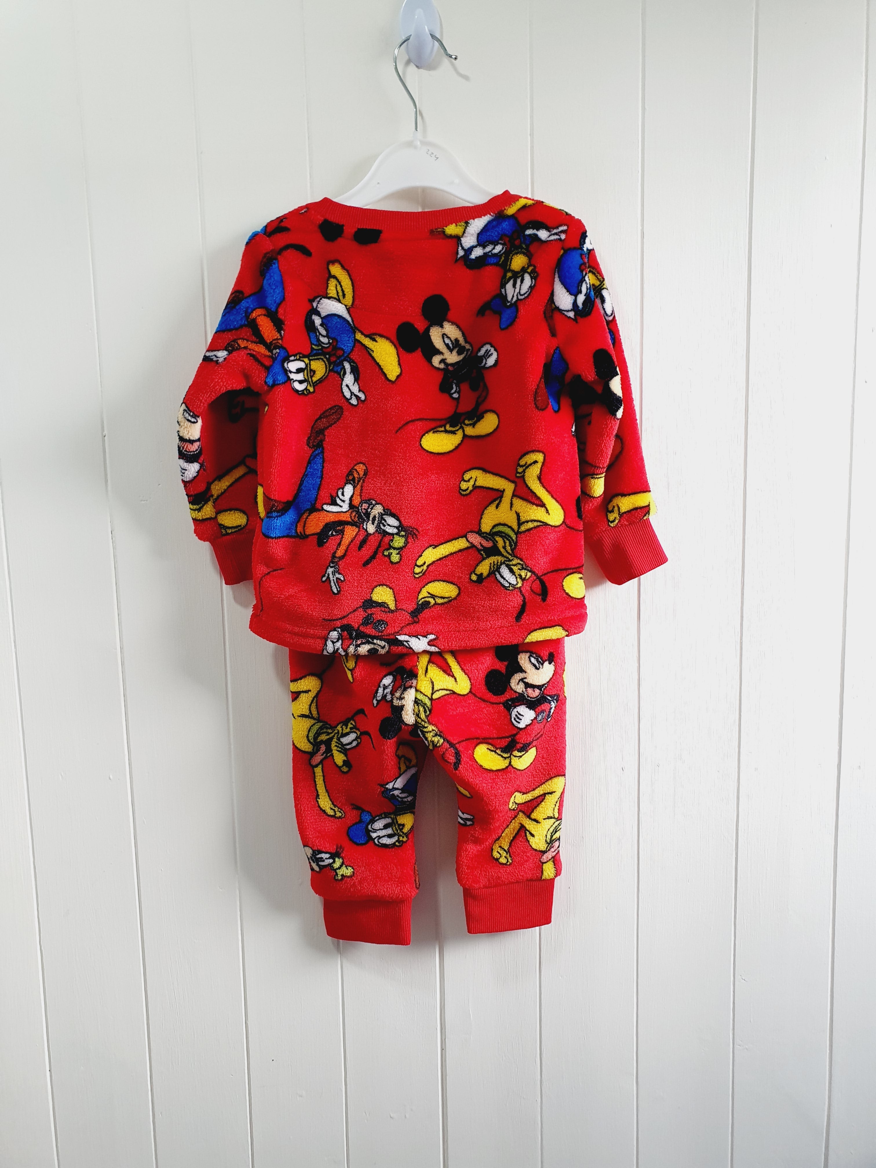 Mickey Mouse at Matalan fleece 2 piece pyjamas 6-9 months