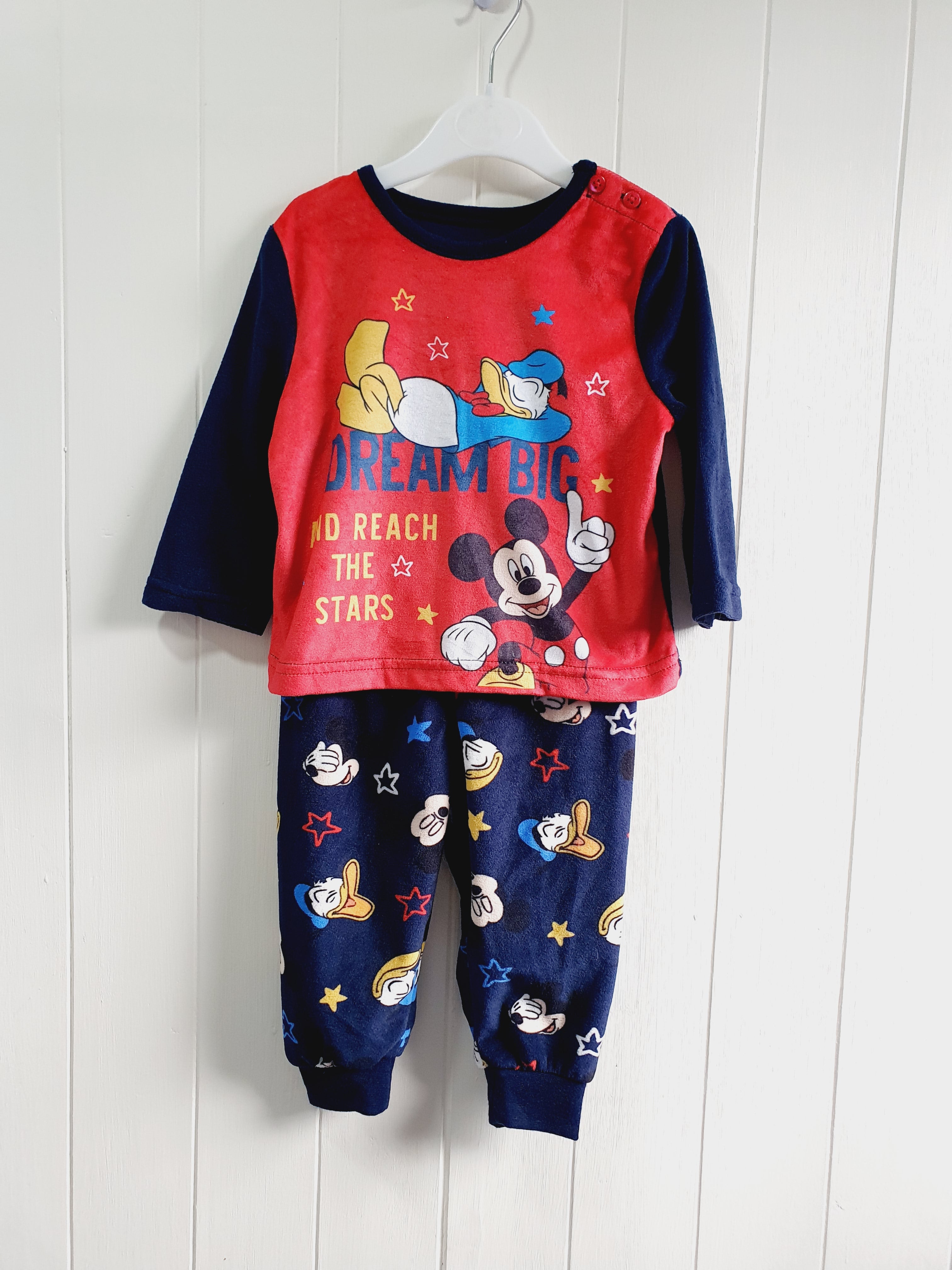 Primark - Mickey Mouse soft 2 piece pyjamas 6-9 months