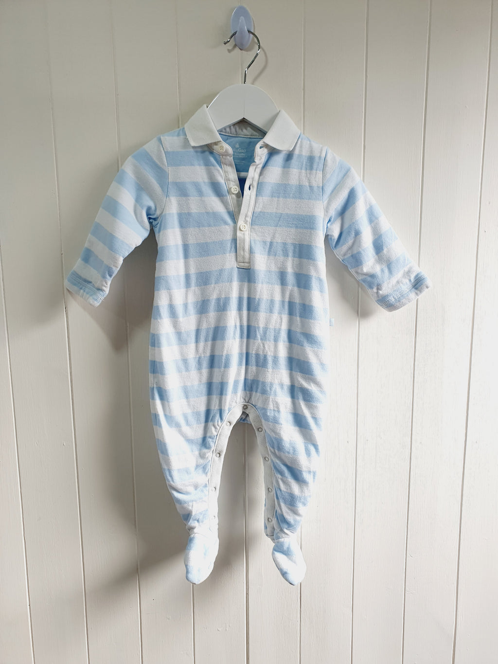 BabyGap - stripy romper 6-12 months