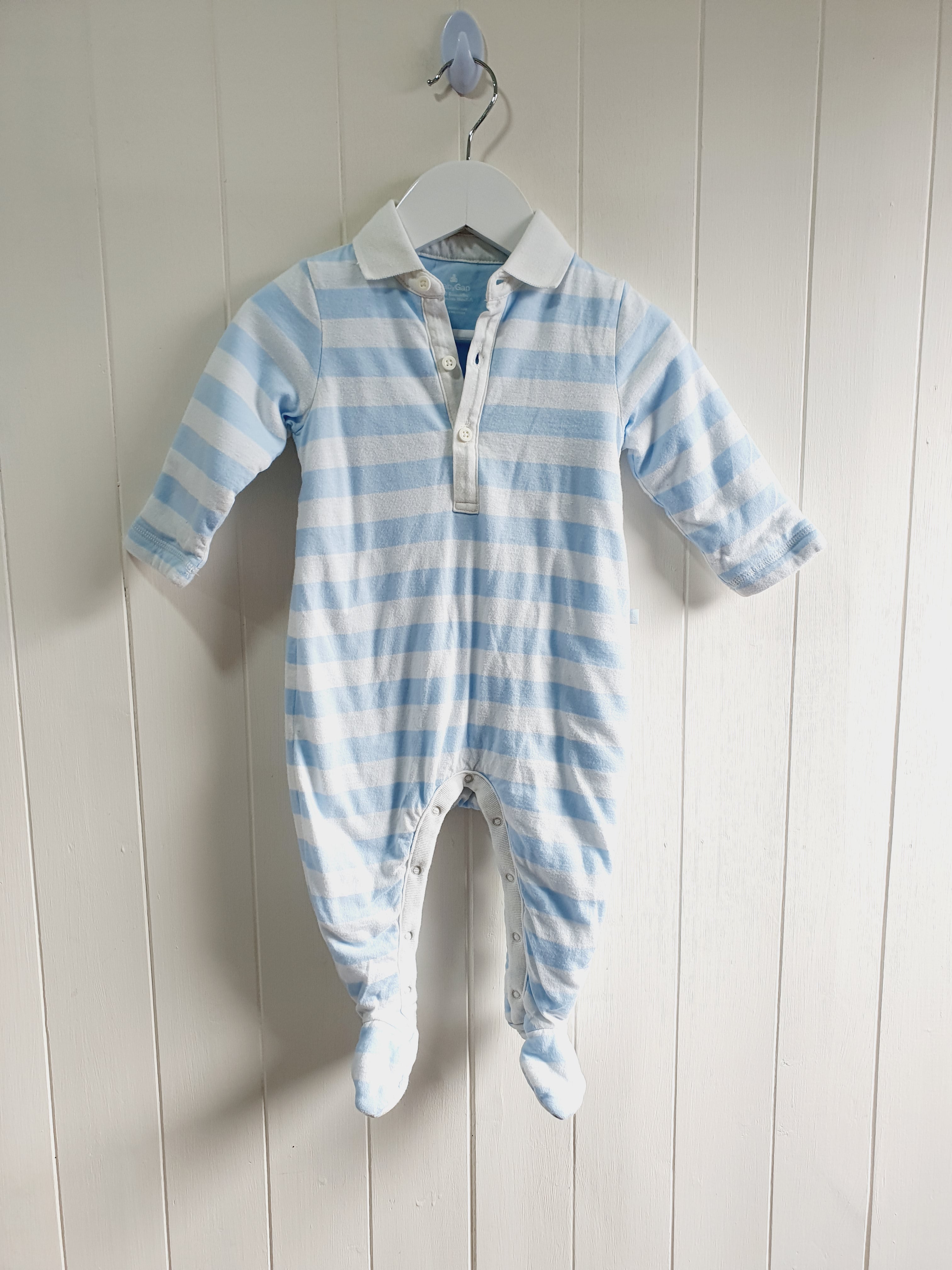 BabyGap - stripy romper 6-12 months