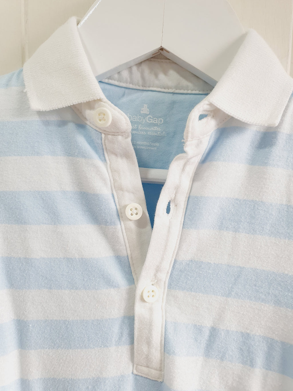 BabyGap - stripy romper 6-12 months