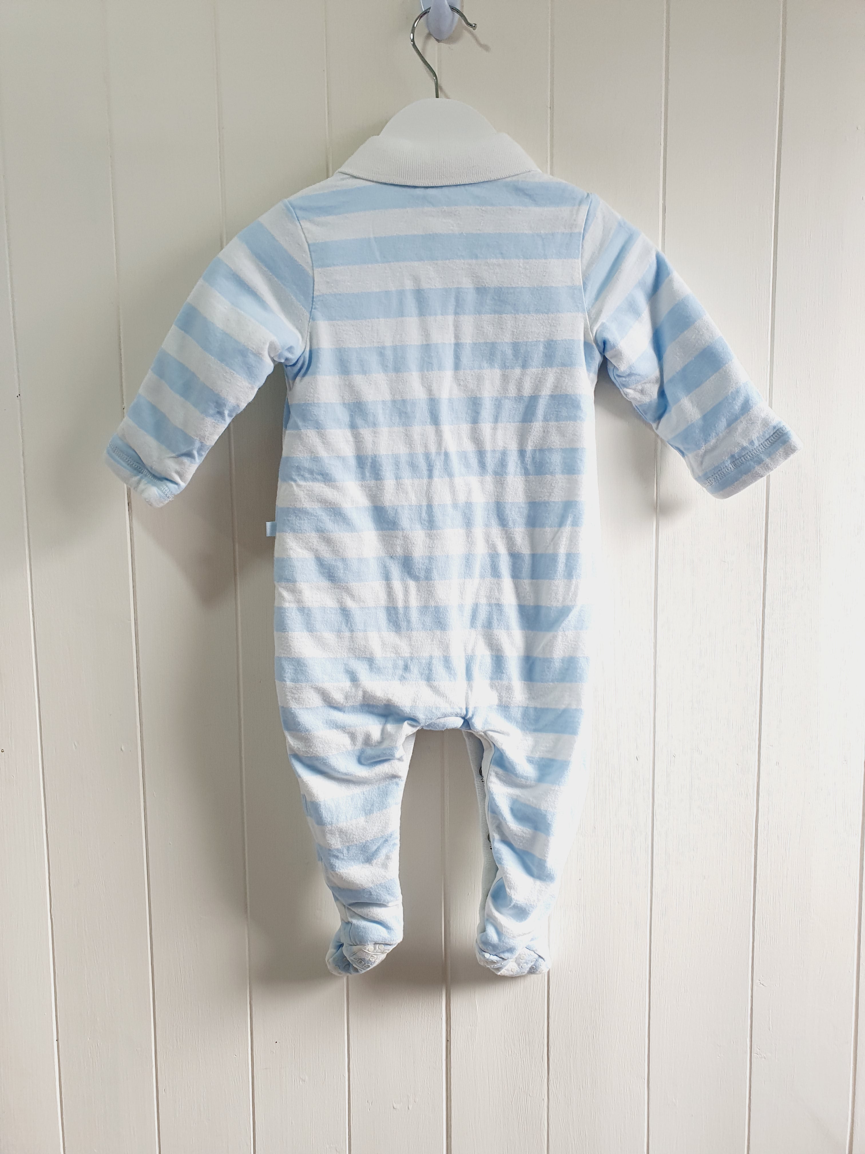 BabyGap - stripy romper 6-12 months