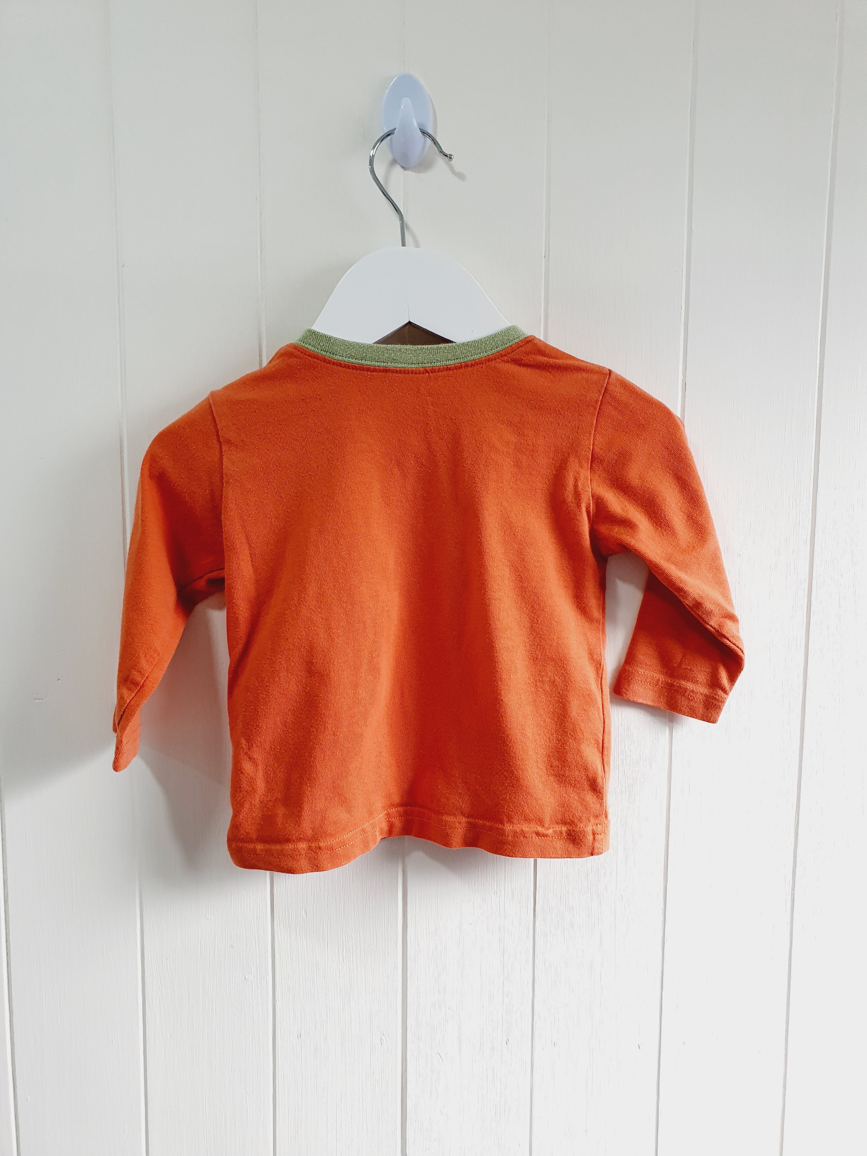 Next - tractor applique long sleeve top 6-9 months