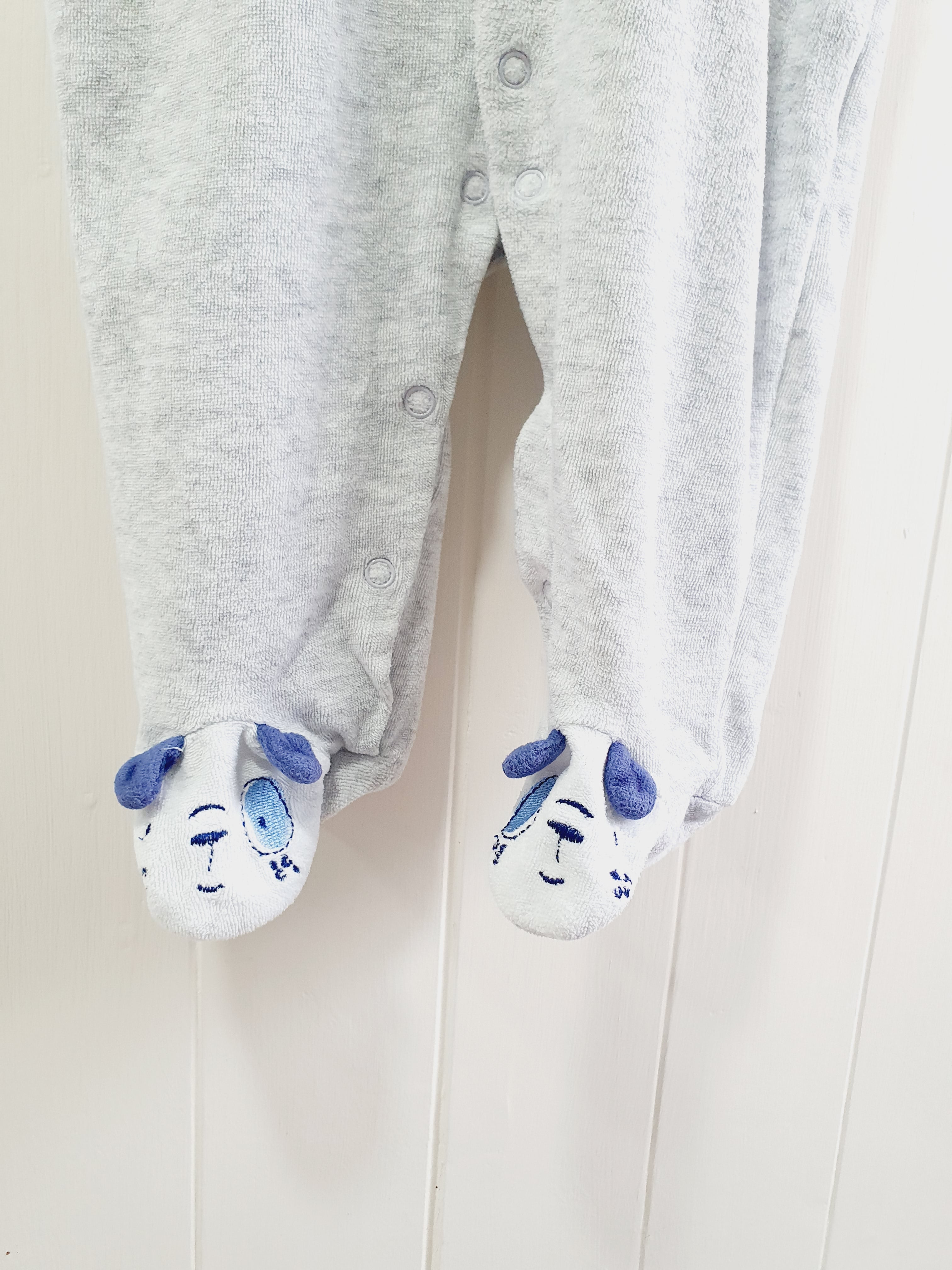 Pep&Co embroidered dog sleepsuit 3-6 months