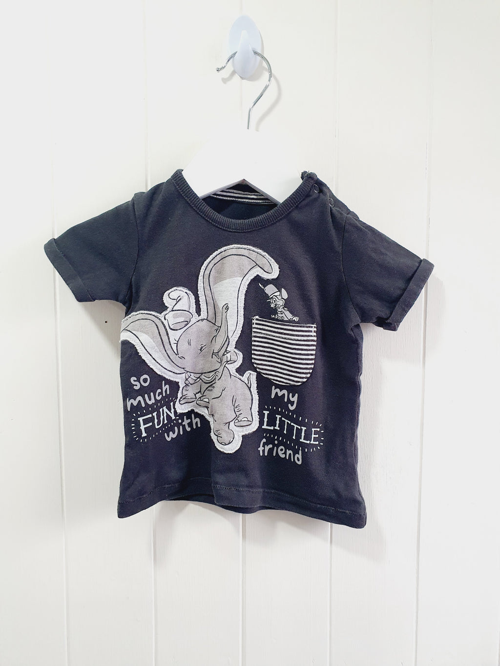 George - Dumbo grey T-shirt 3-6 months