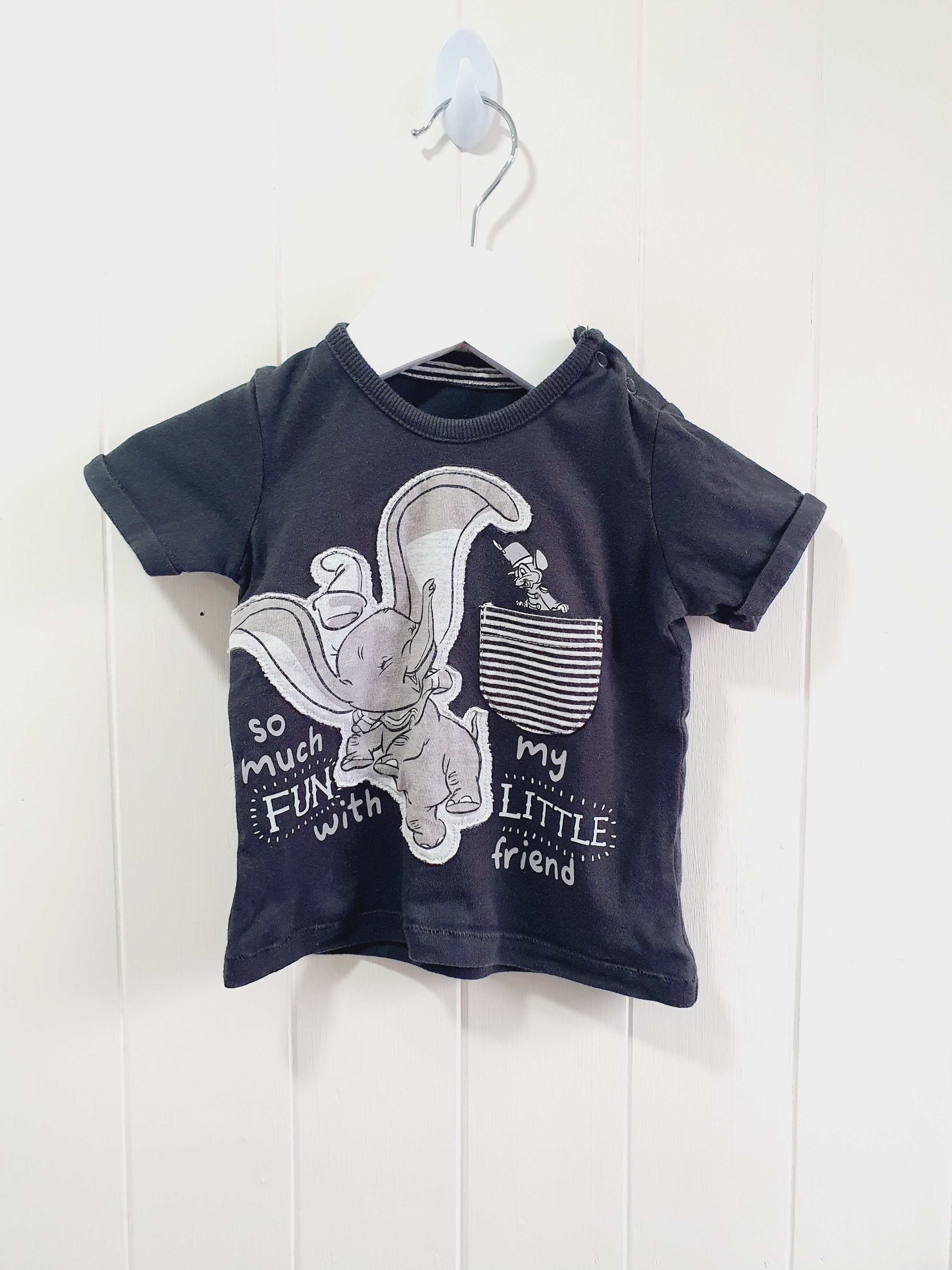 George - Dumbo grey T-shirt 3-6 months