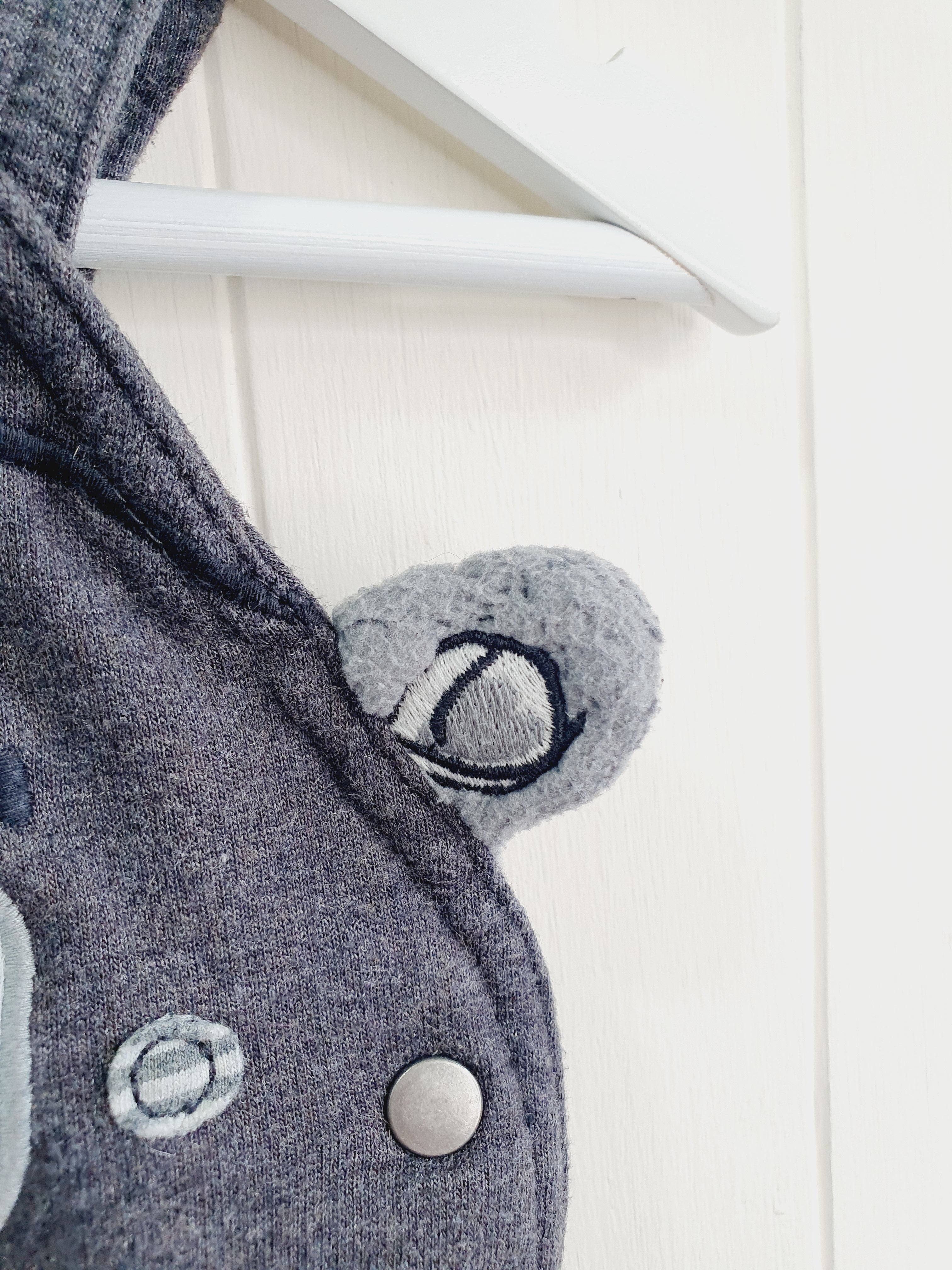 George grey dungaree 0-3 months