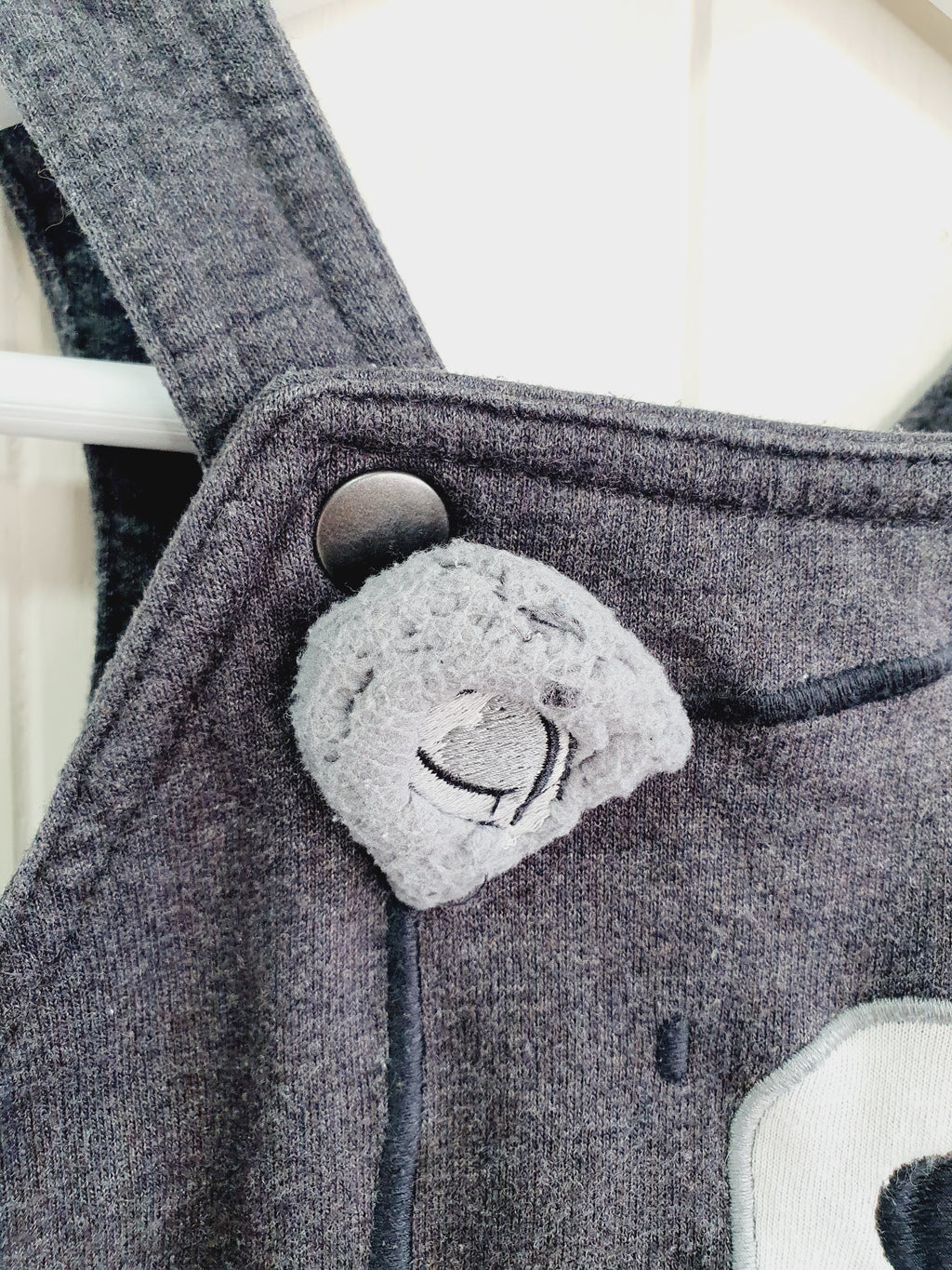 George grey dungaree 0-3 months