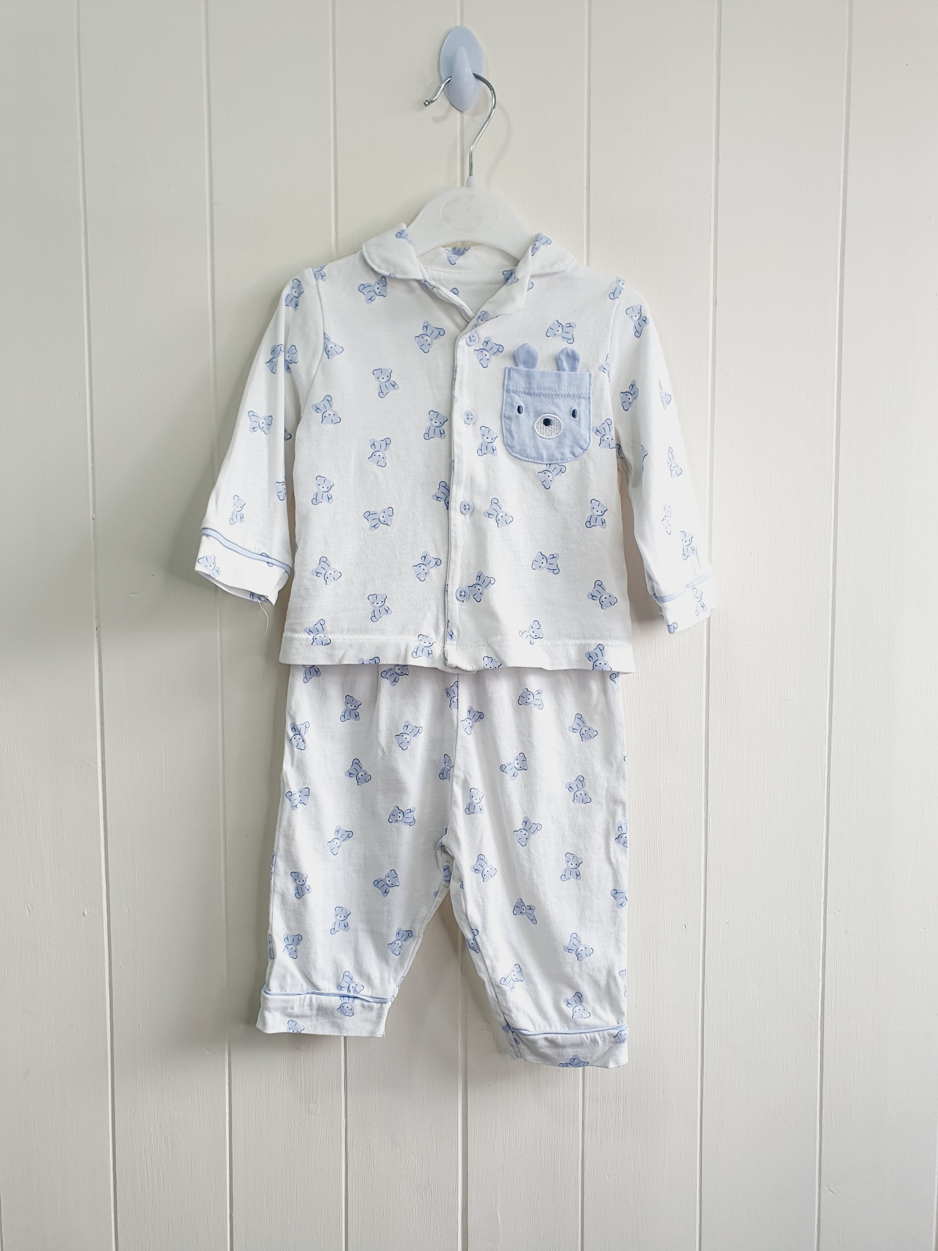 Little Nutmeg Teddybear 2 piece pyjamas 3-6 months