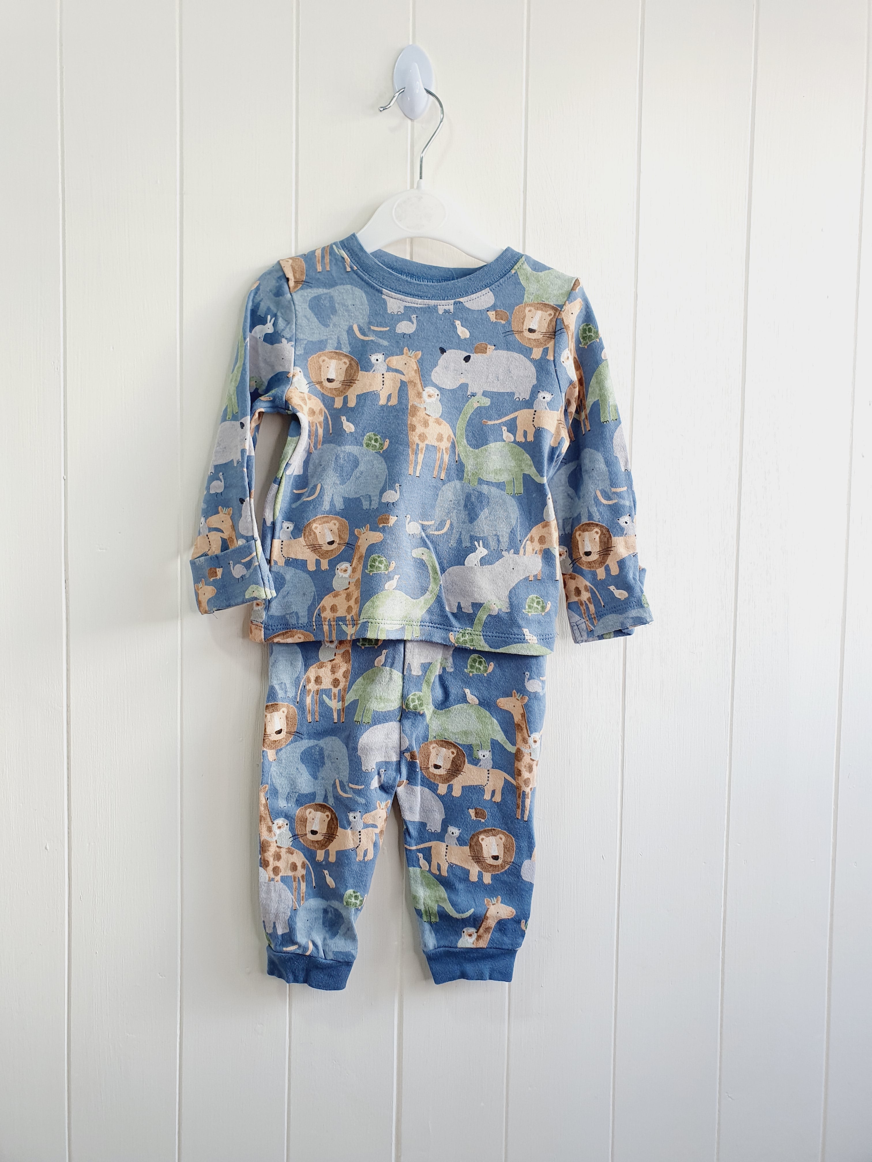 George 2 piece pyjamas animal print 3-6 months