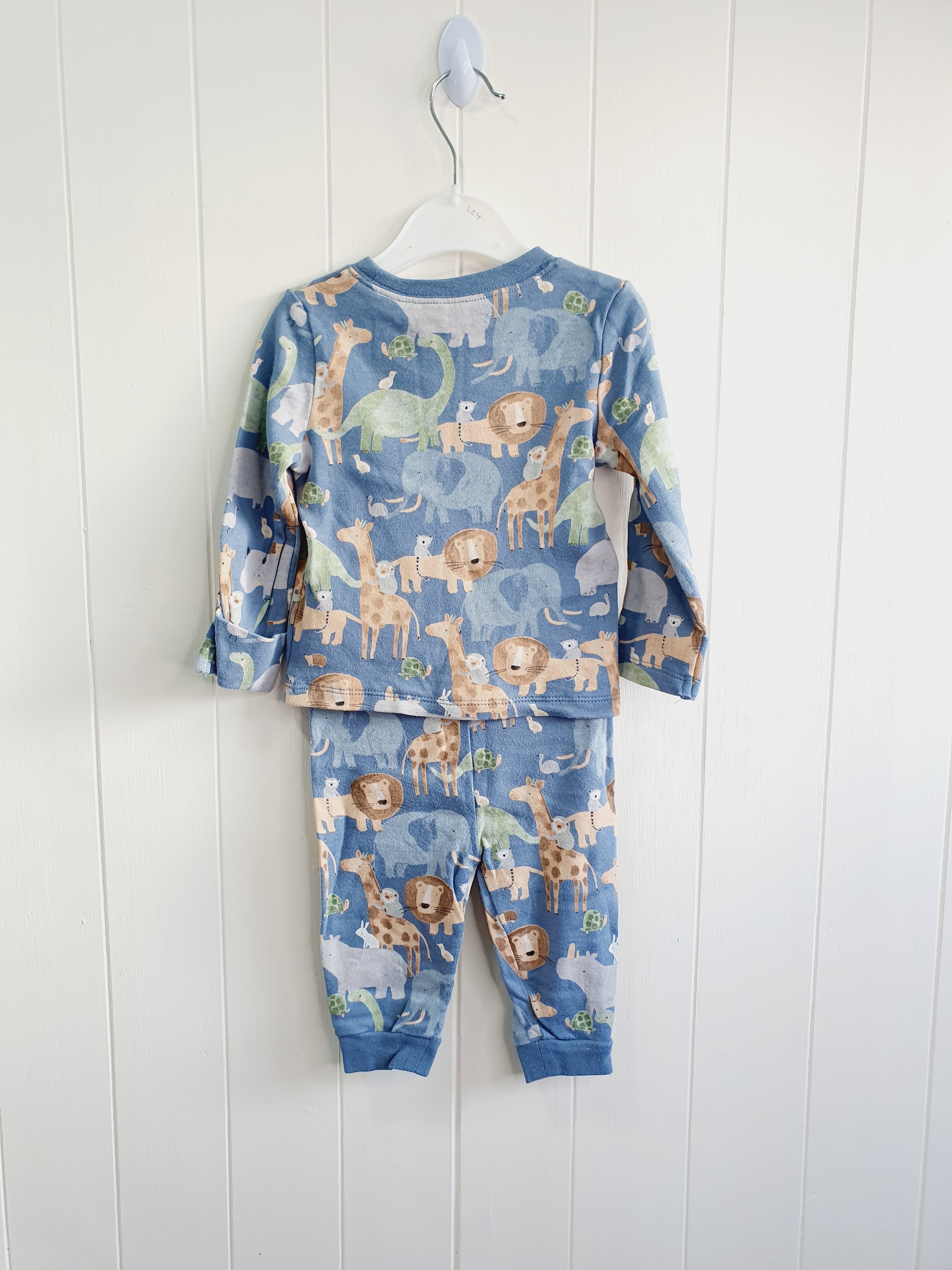 George 2 piece pyjamas animal print 3-6 months
