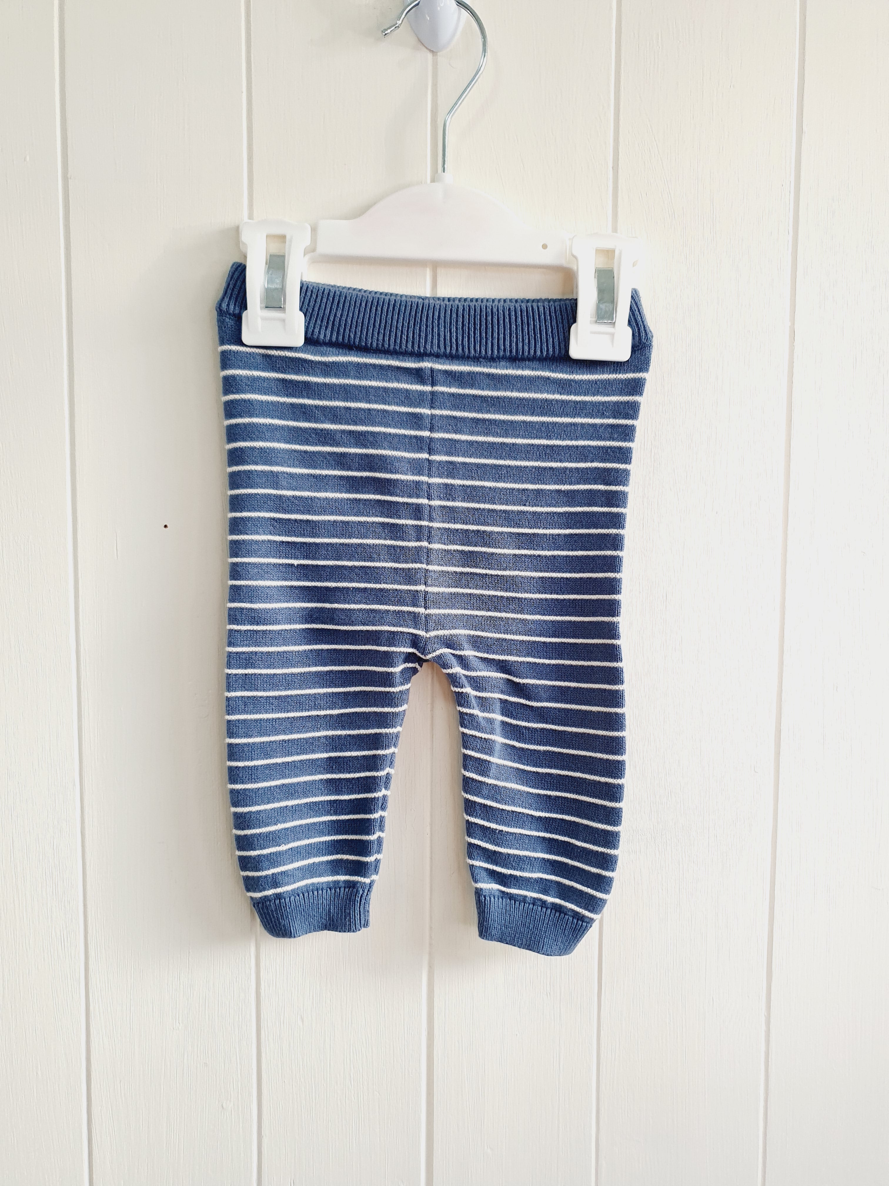 F&F stripy knit leggings up to 3 months