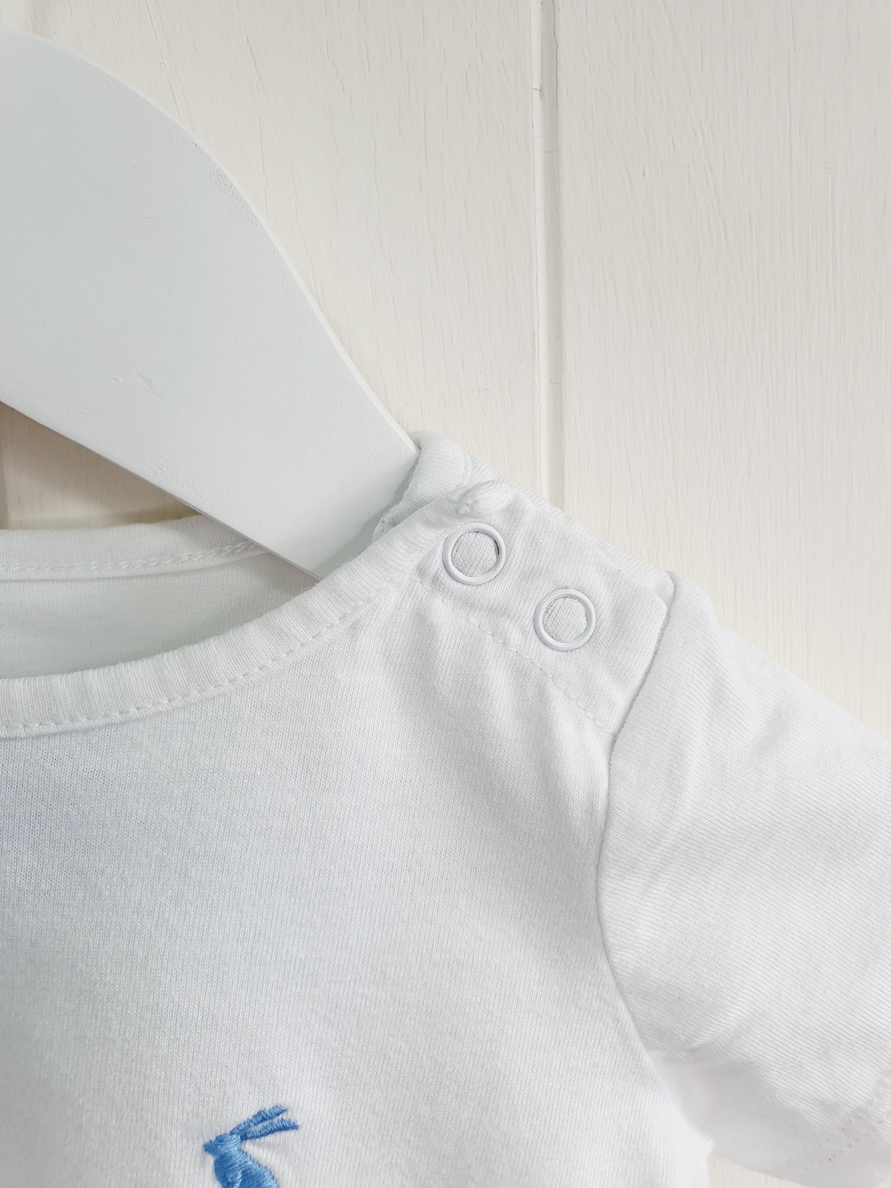 Joules white T-shirt 3-6 months