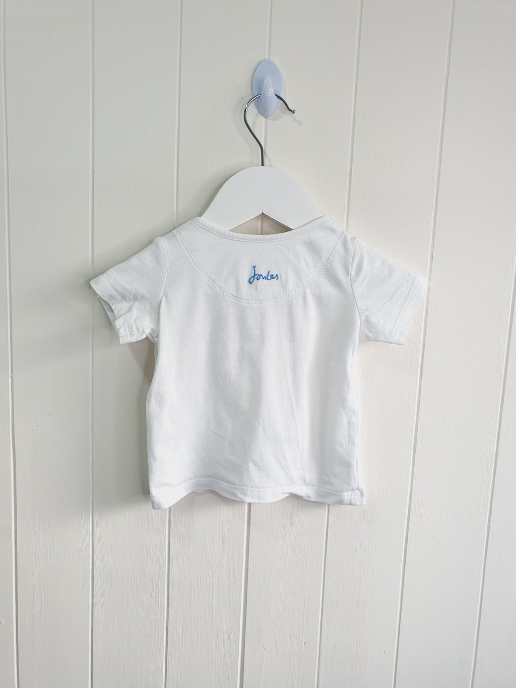Joules white T-shirt 3-6 months