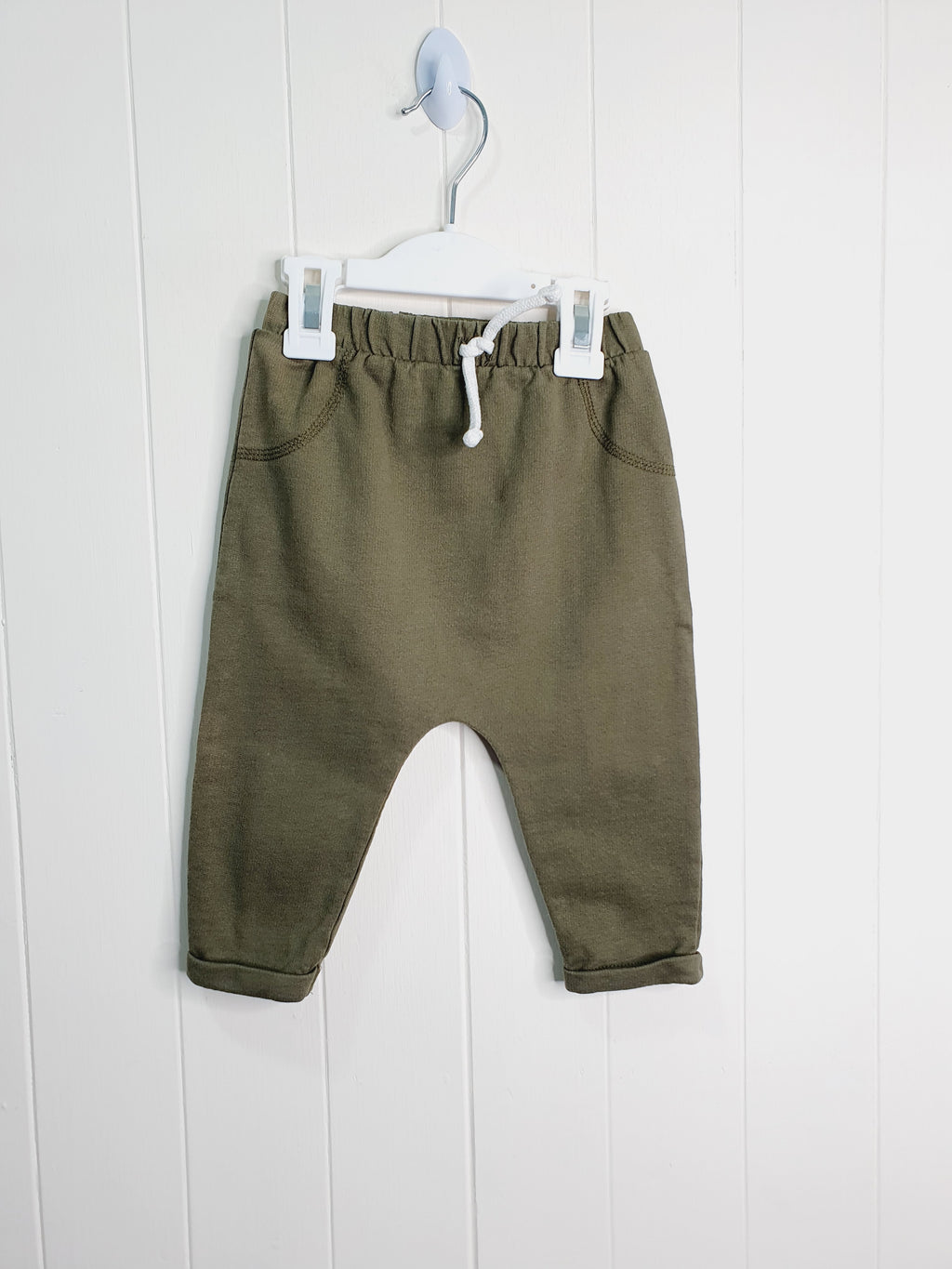 TU khaki boys joggers 9-12 months