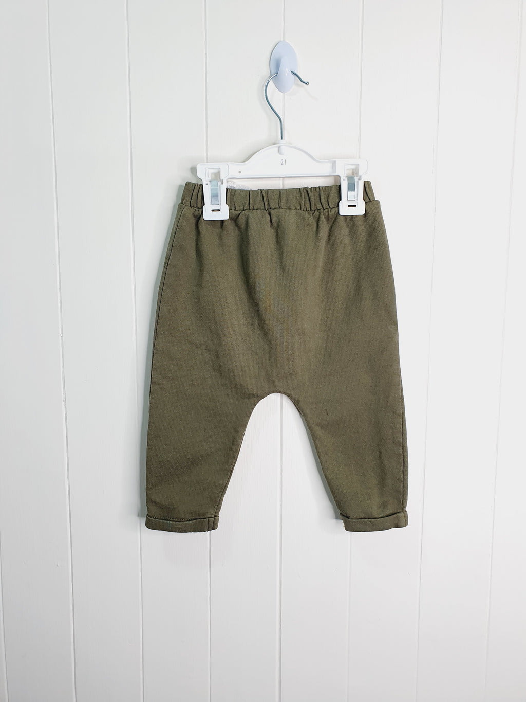 TU khaki boys joggers 9-12 months