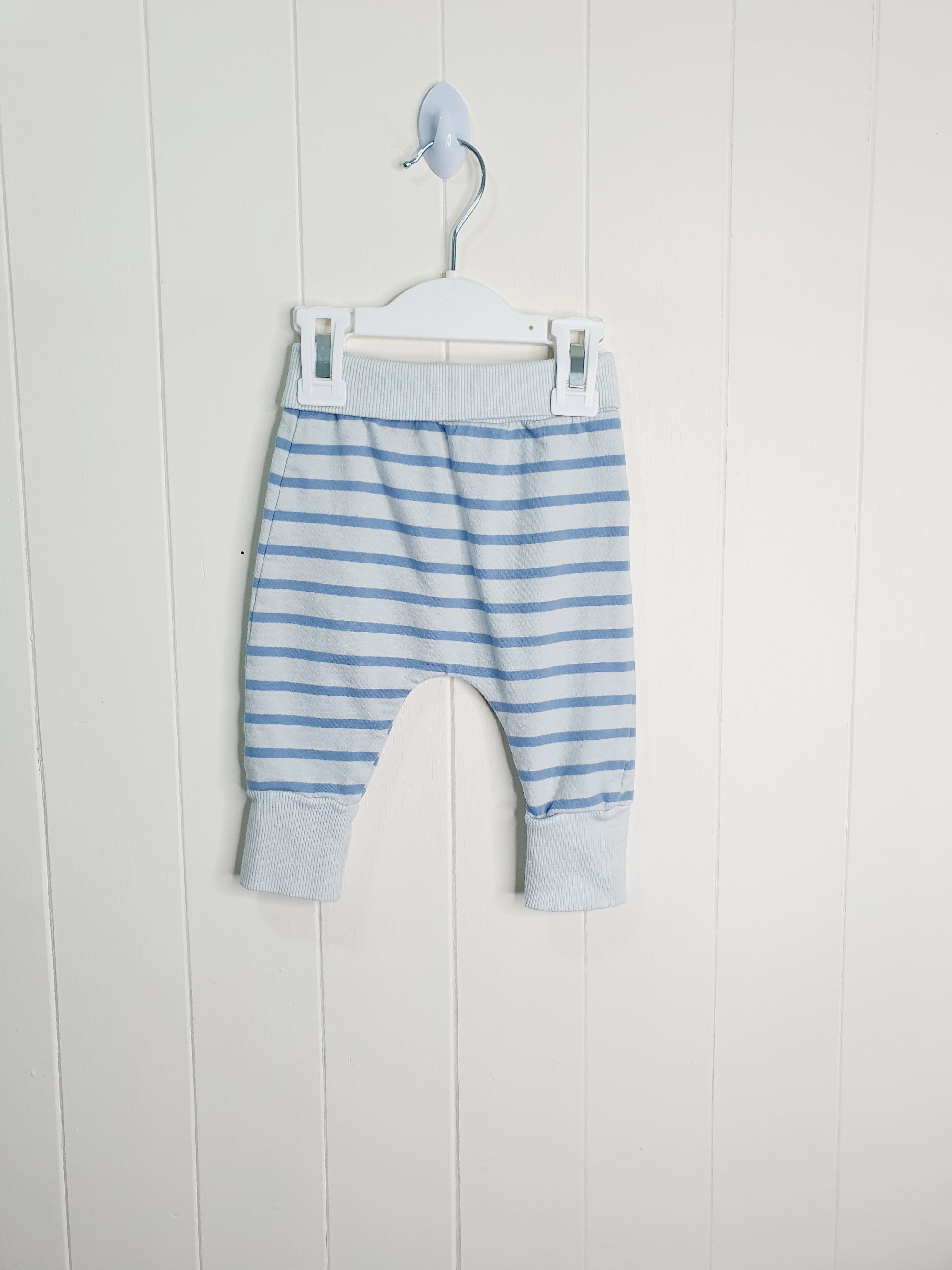 Mothercare stripy boys joggers 1-3 months