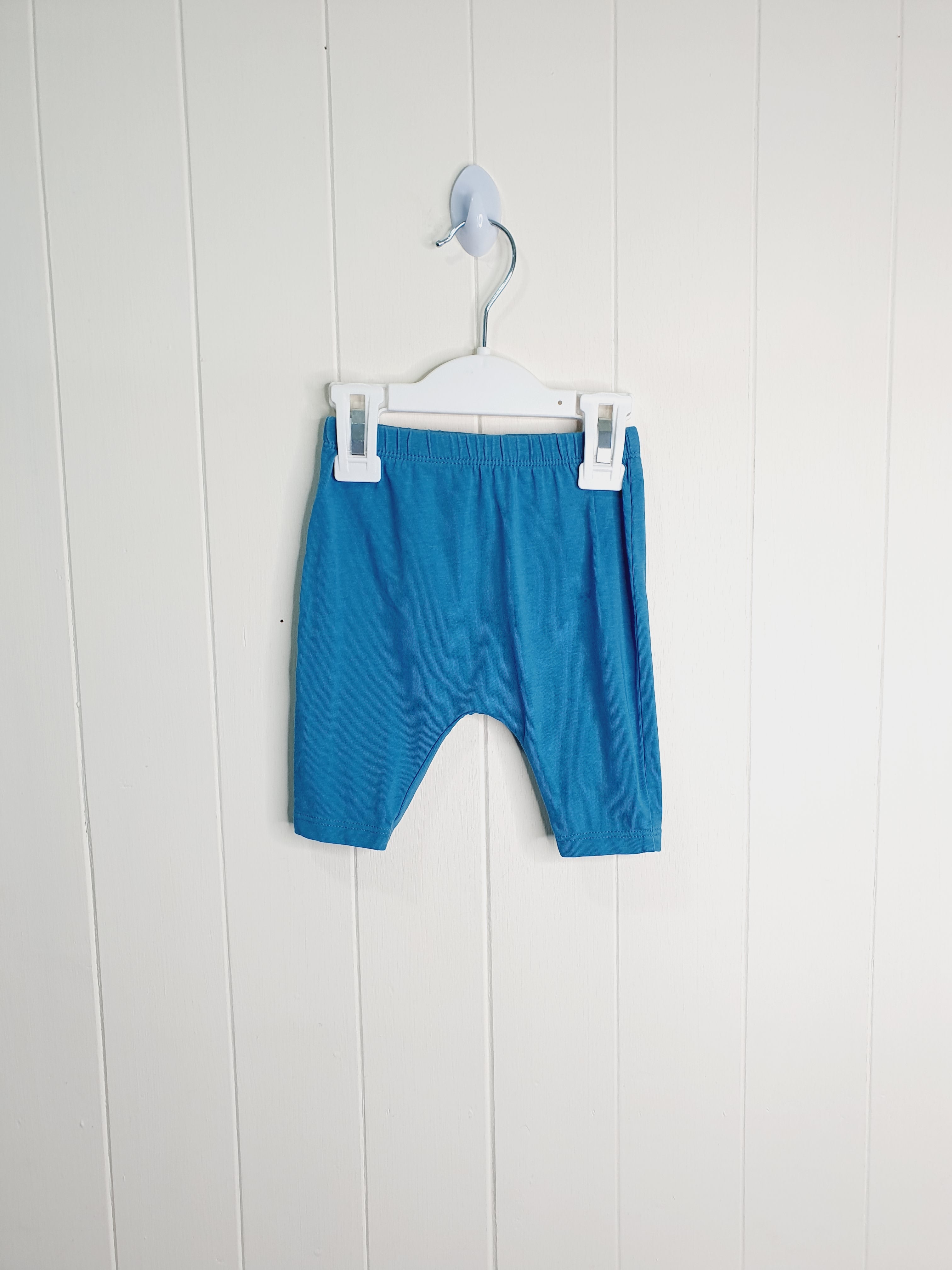 TU plain blue leggings up to 1 months