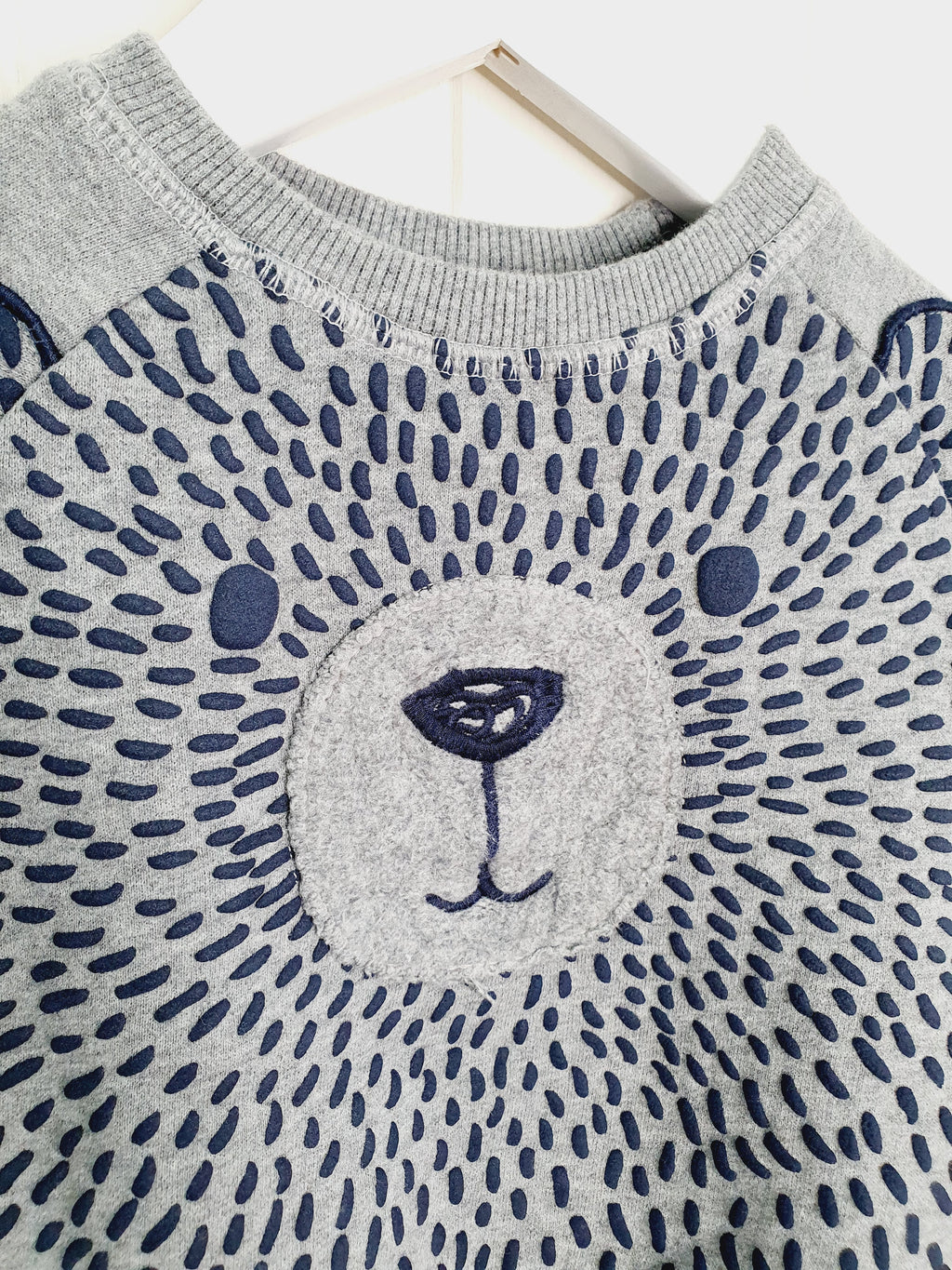 Mothercare baby sweatshirt with bear applique 9-12 months