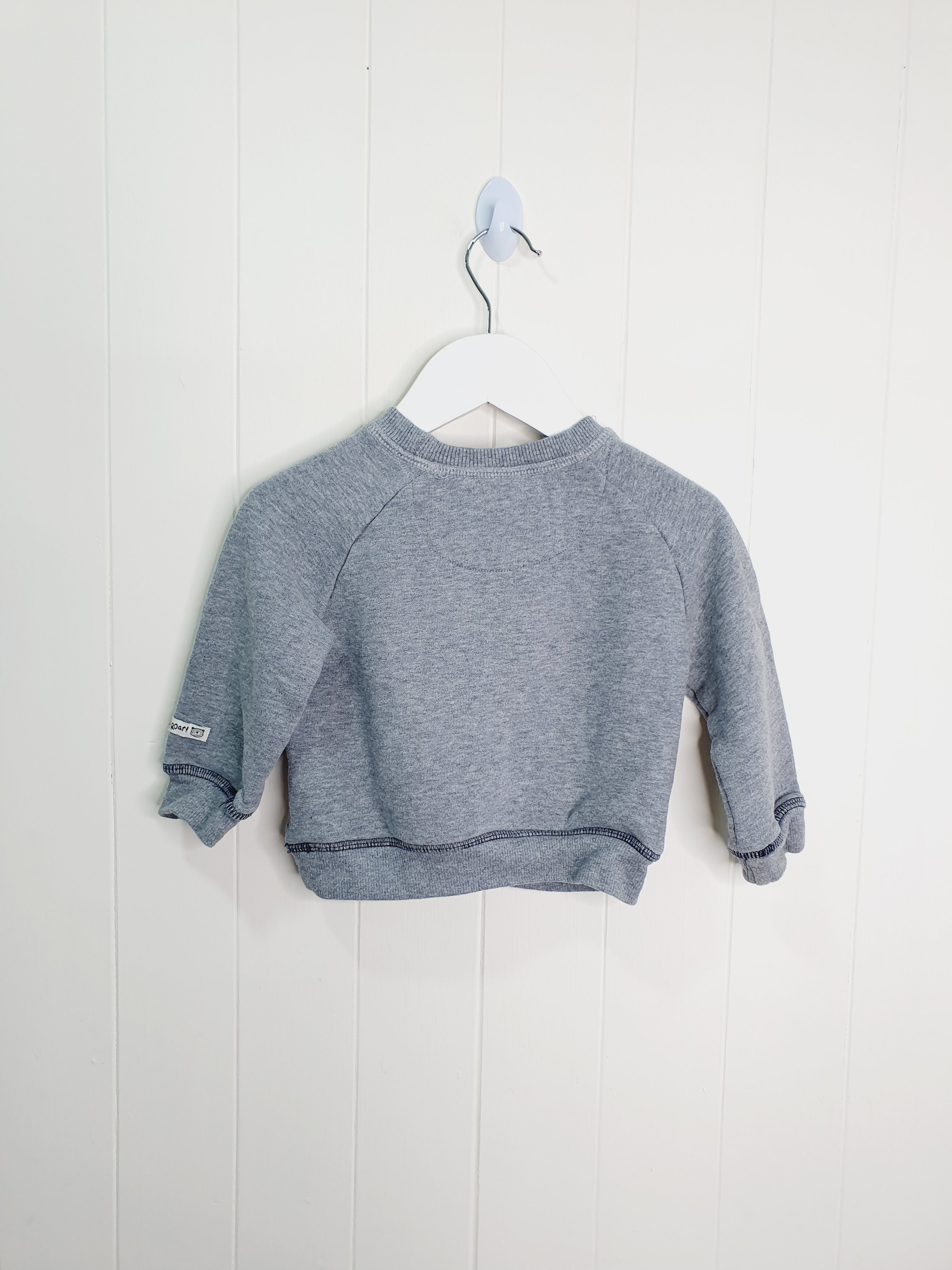 Mothercare baby sweatshirt with bear applique 9-12 months