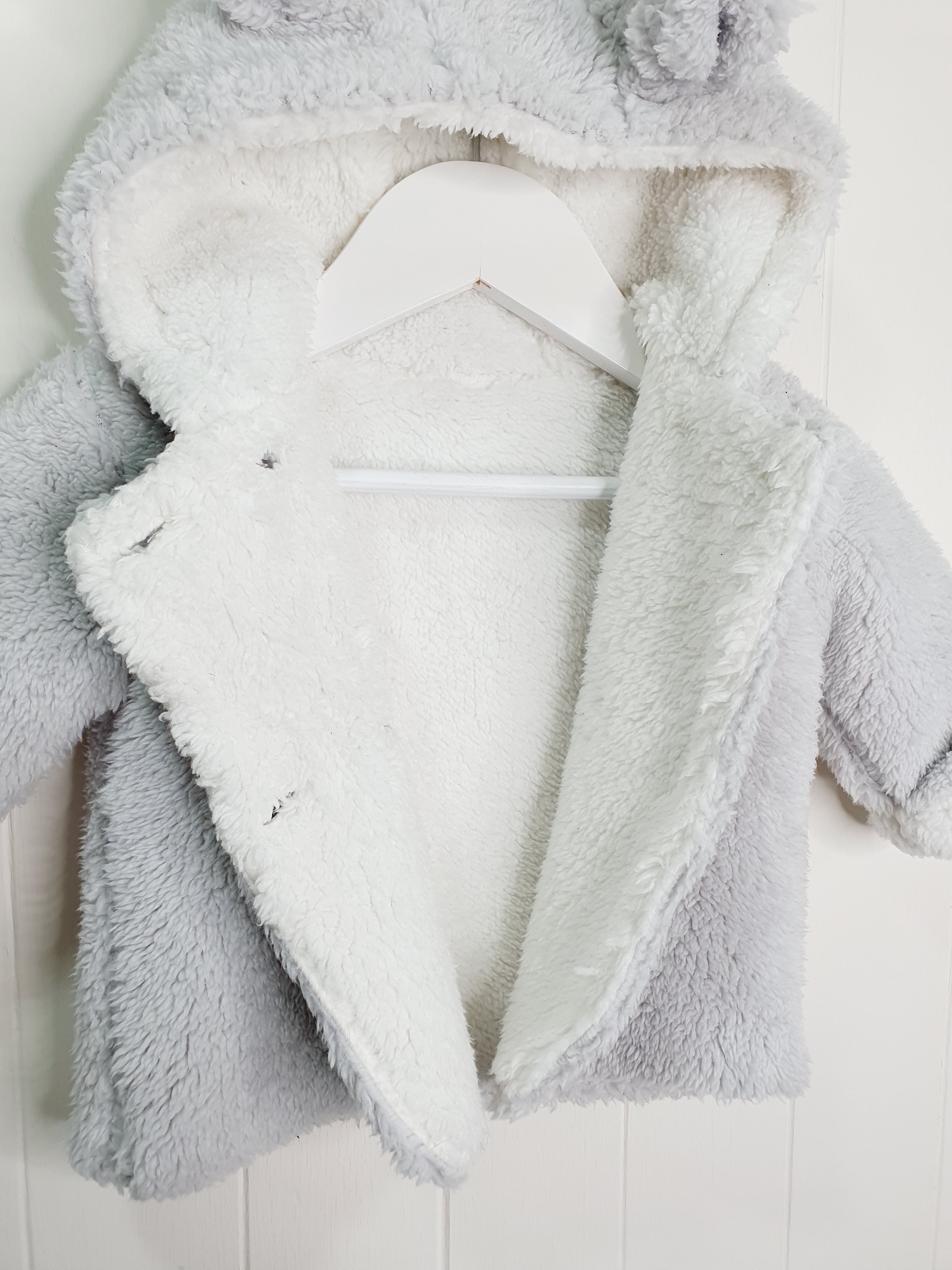 Matalan fleece hooded jacket 3-6 months