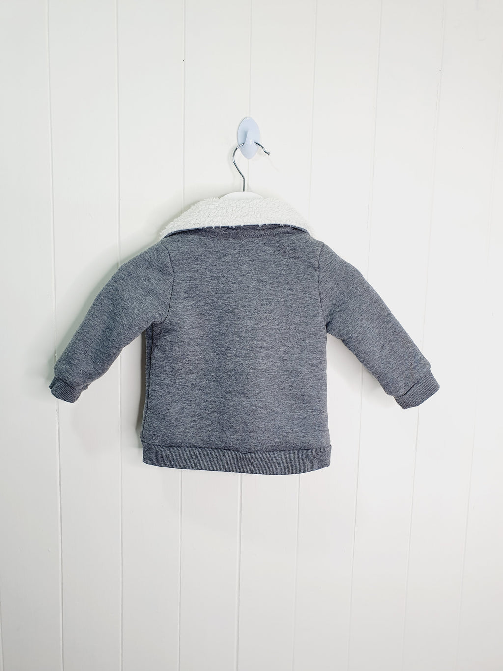 Le Redoute grey fleece lined jacket 6 months