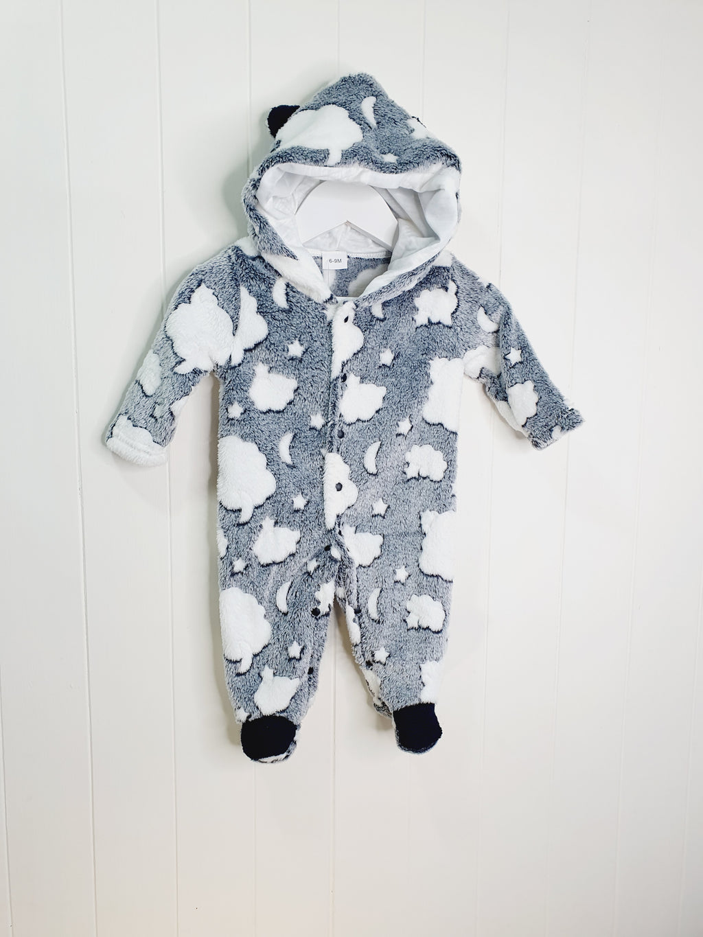 Unbranded hooded fleece onesie 3-6 months
