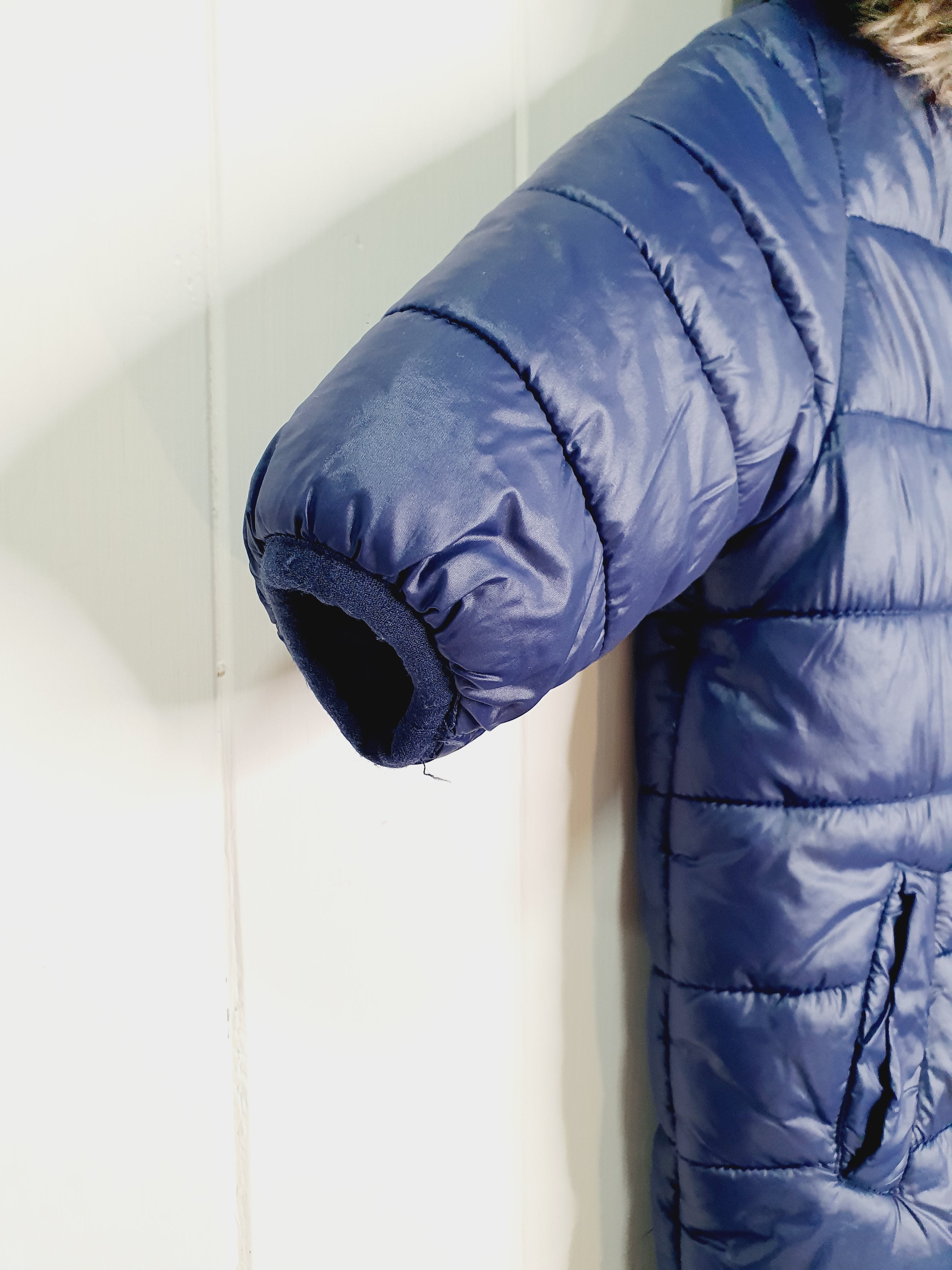 Next navy hooded boys pramsuit 6-9 months