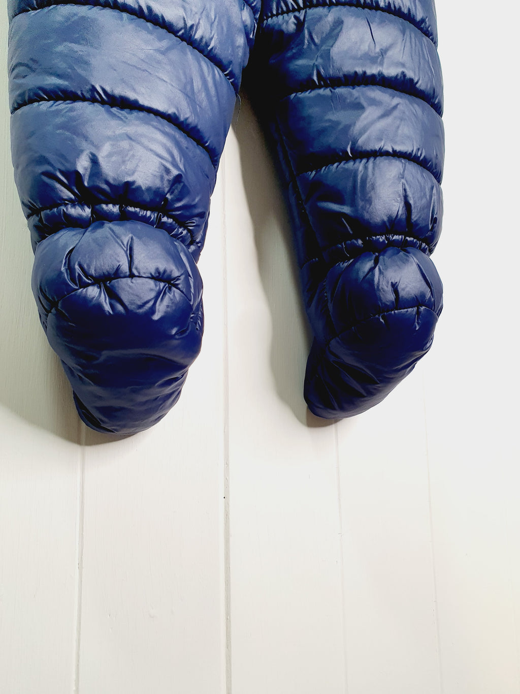 Next navy hooded boys pramsuit 6-9 months