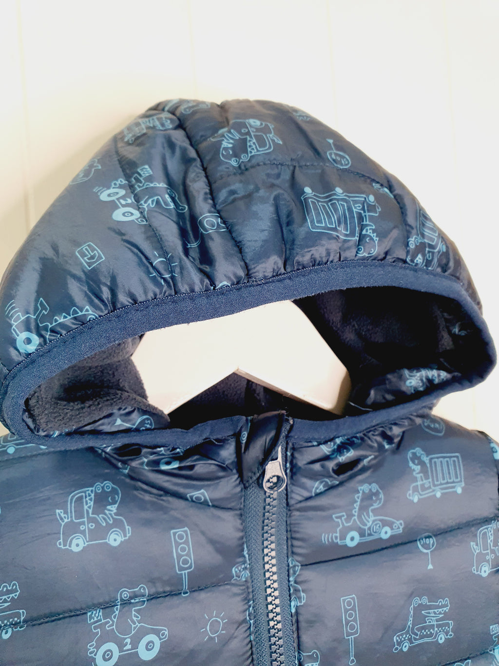 M&Co transport and animals printed jacket 9-12 months