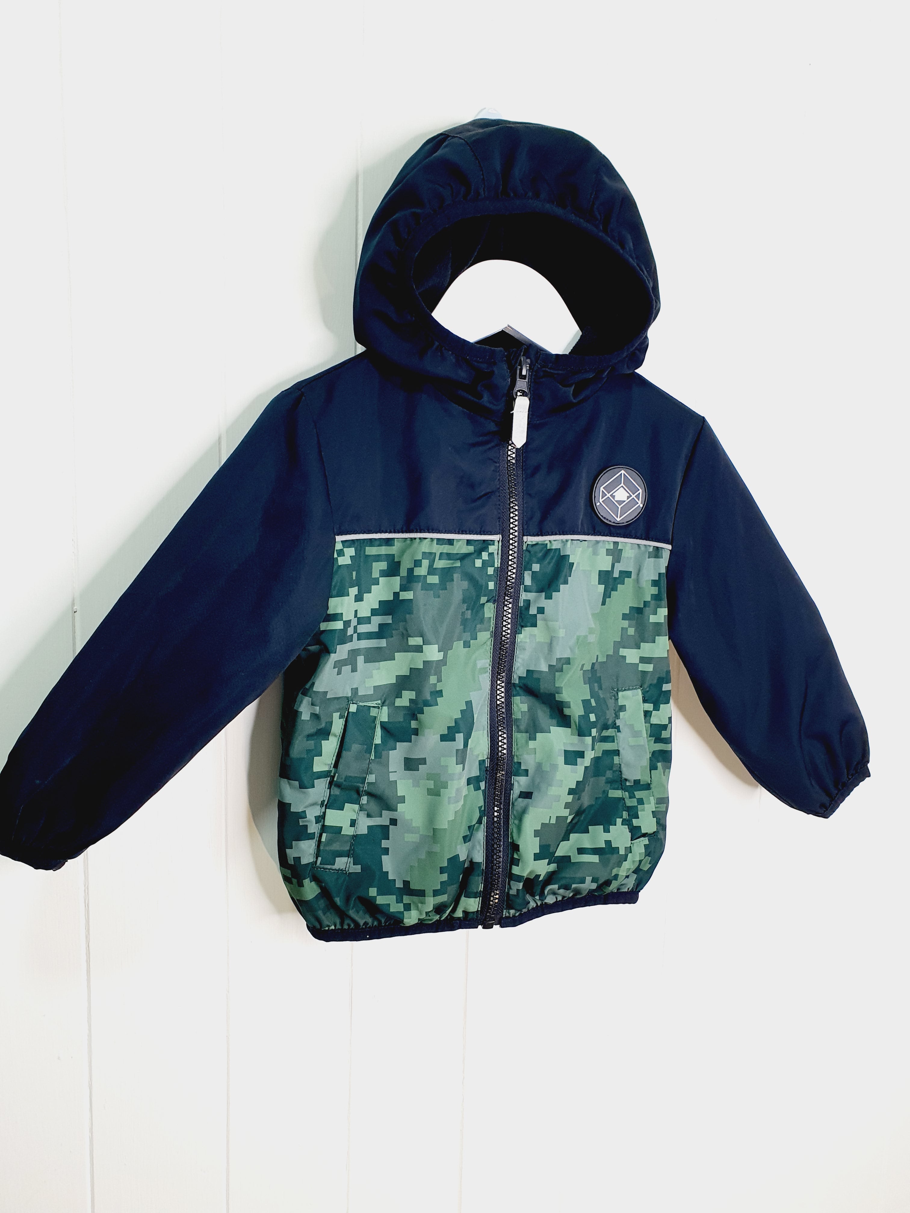 Nutmeg black and camouflage jacket 1-1.12 years