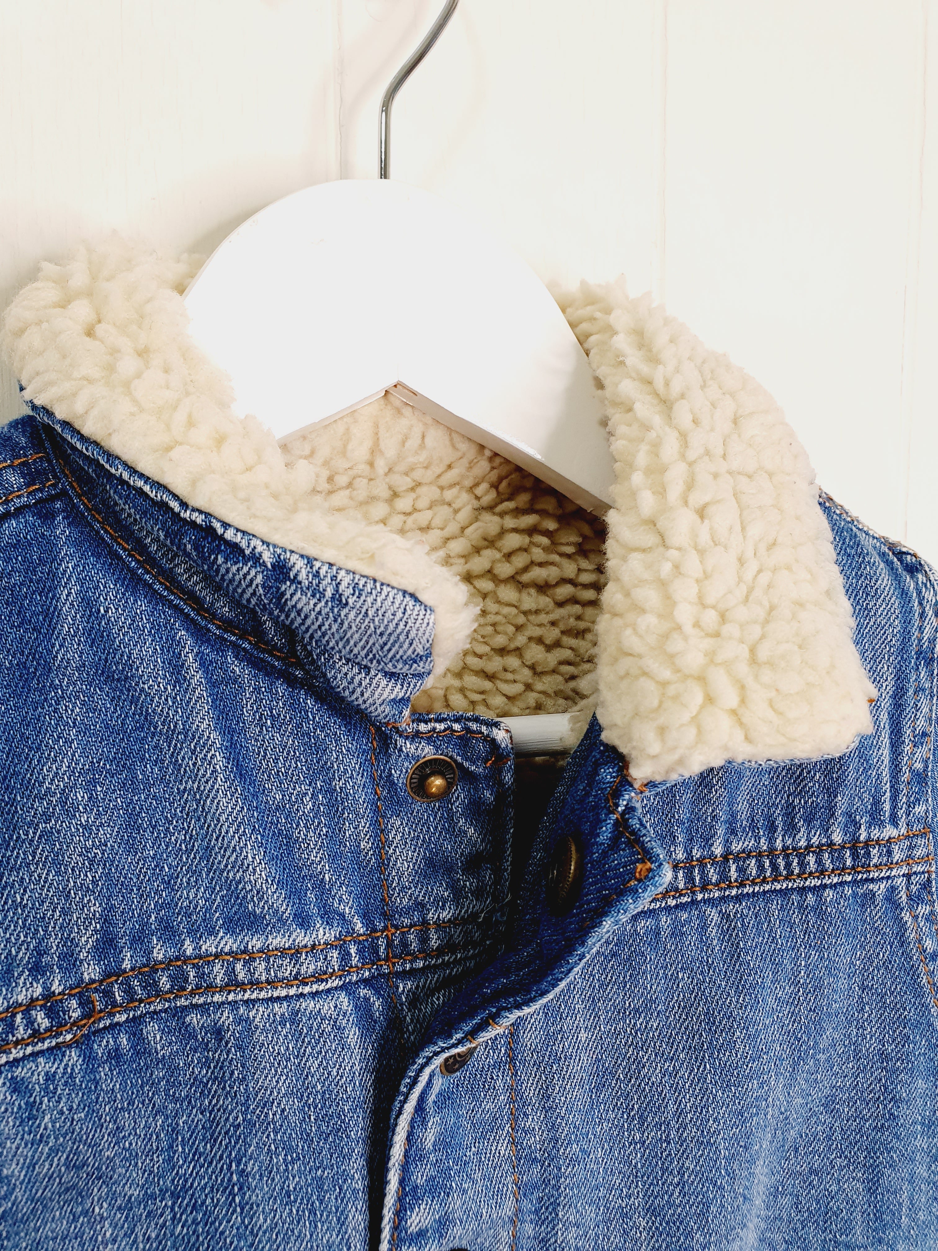 Nutmeg denim jacket teddy fleece lined 18-24 months