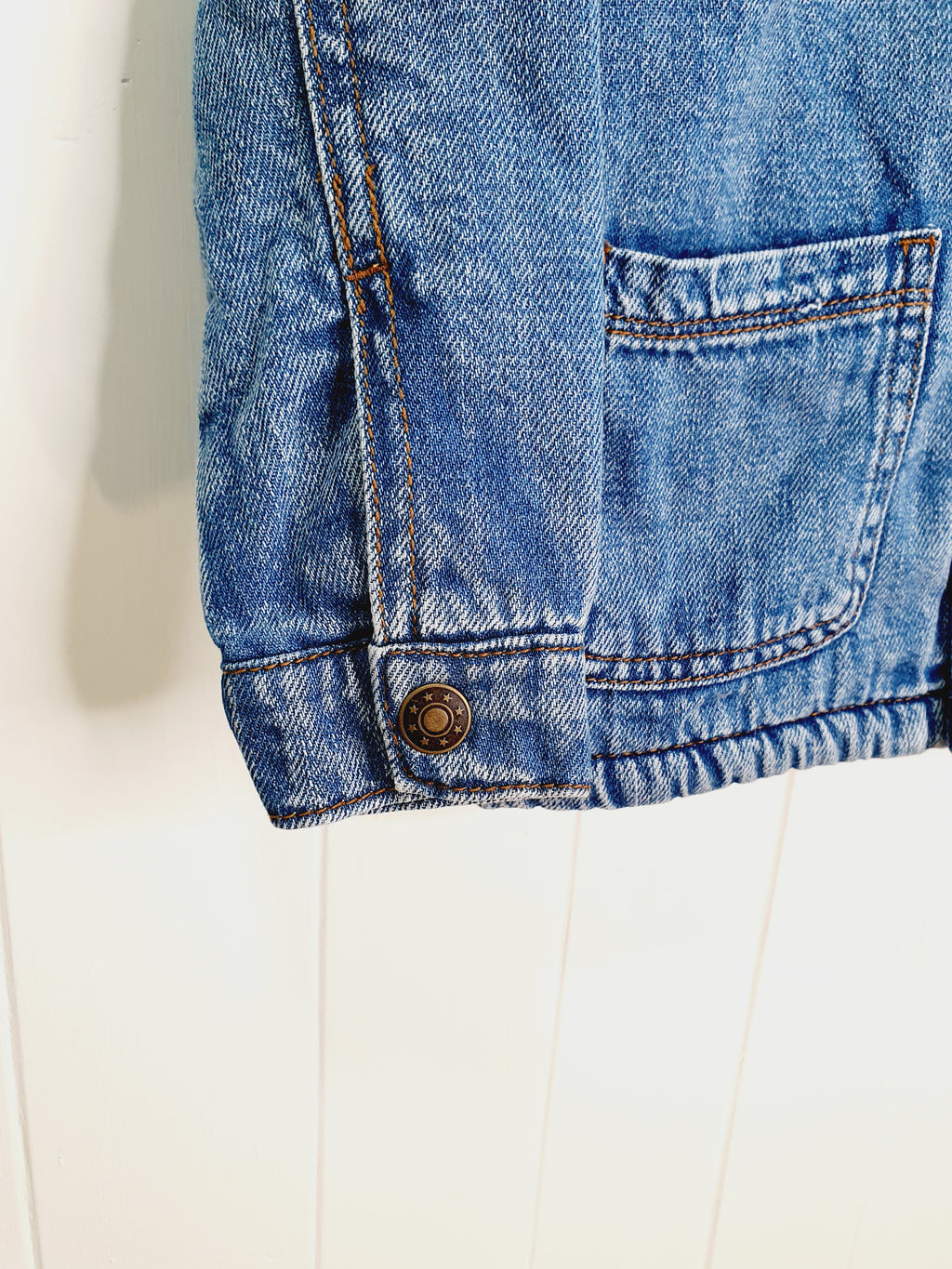 Nutmeg denim jacket teddy fleece lined 18-24 months