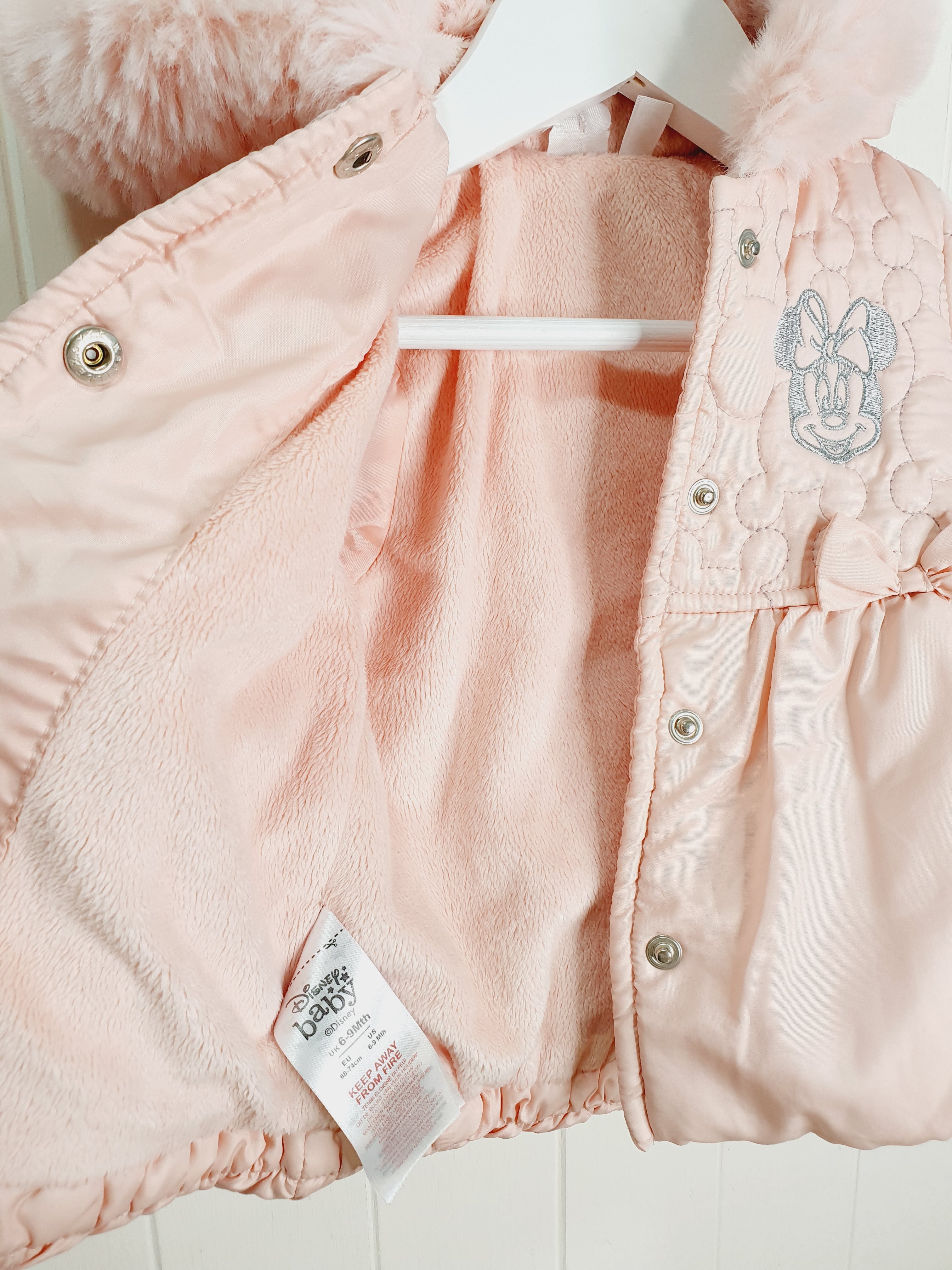 Minnie Mouse puffer jacket 6-9 months