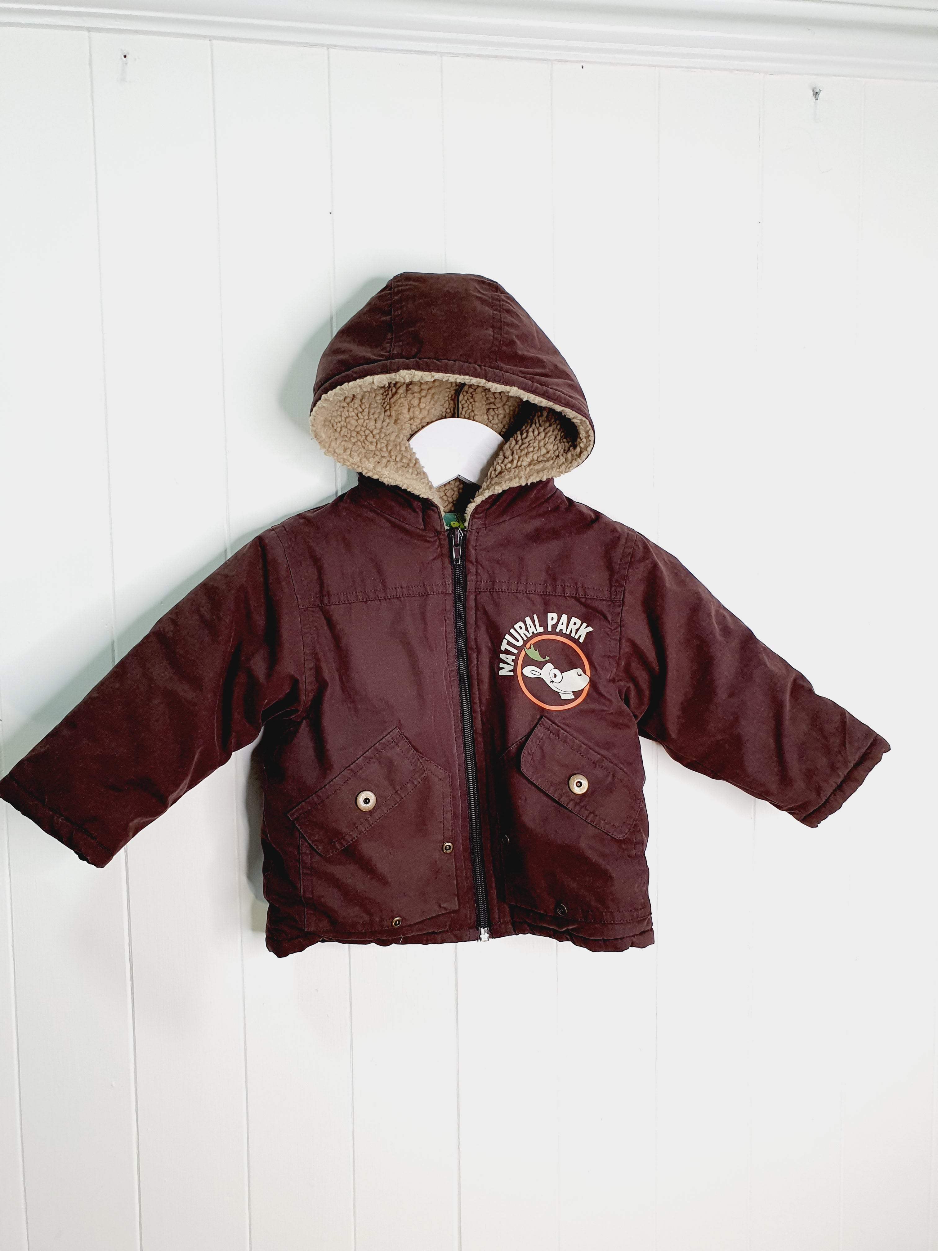 Joy&Fun brown boys jacket 12 months