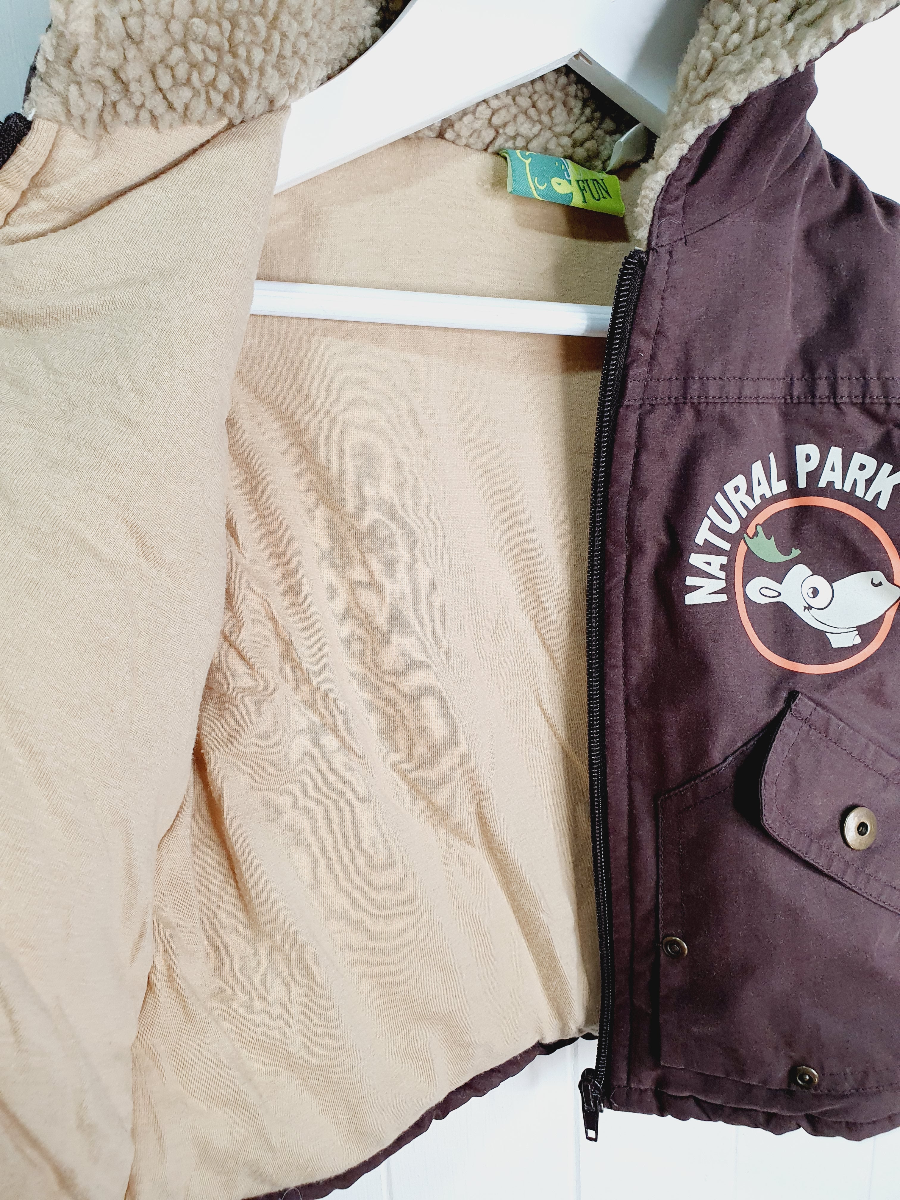 Joy&Fun brown boys jacket 12 months