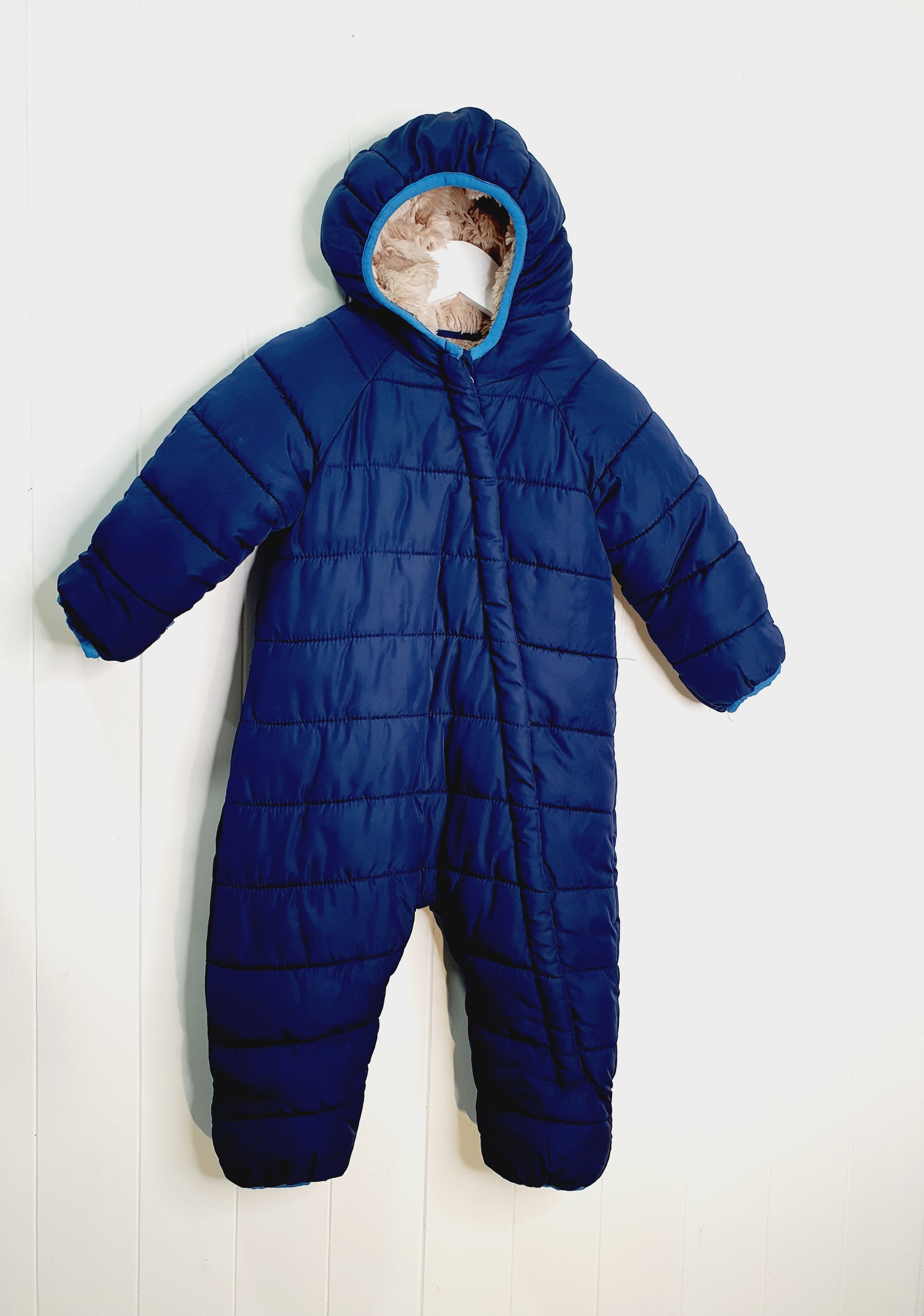 Lily&Dan navy pramsuit/snowsuit 6-12 months