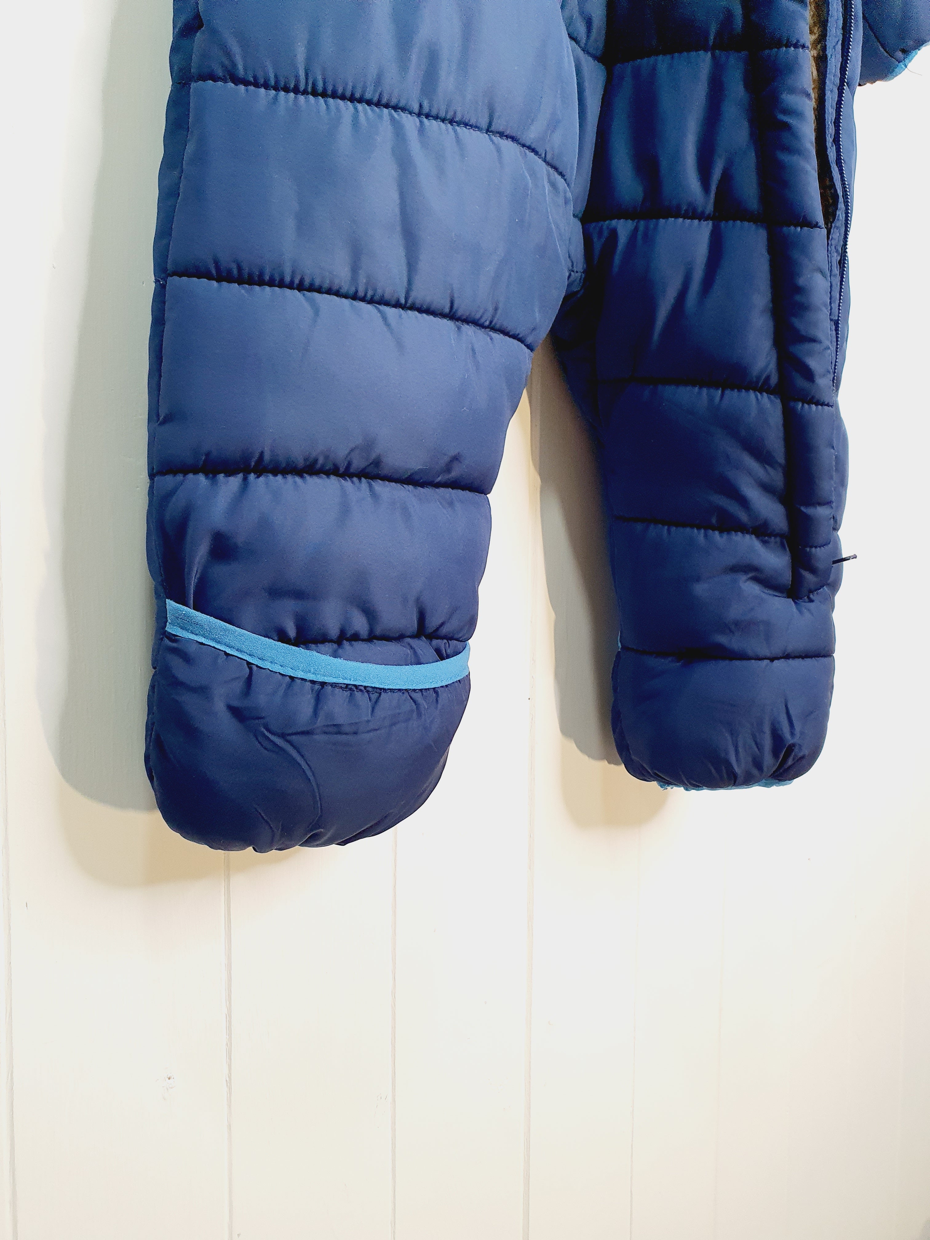 Lily&Dan navy pramsuit/snowsuit 6-12 months