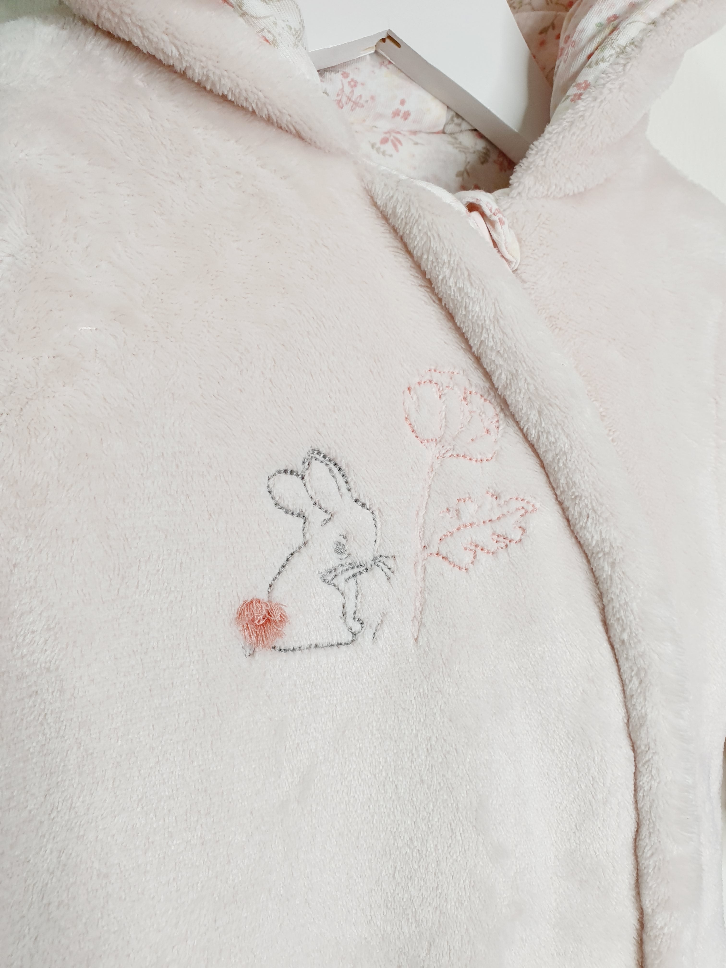 Mothercare fleece hooded pramsuit 3-6 months