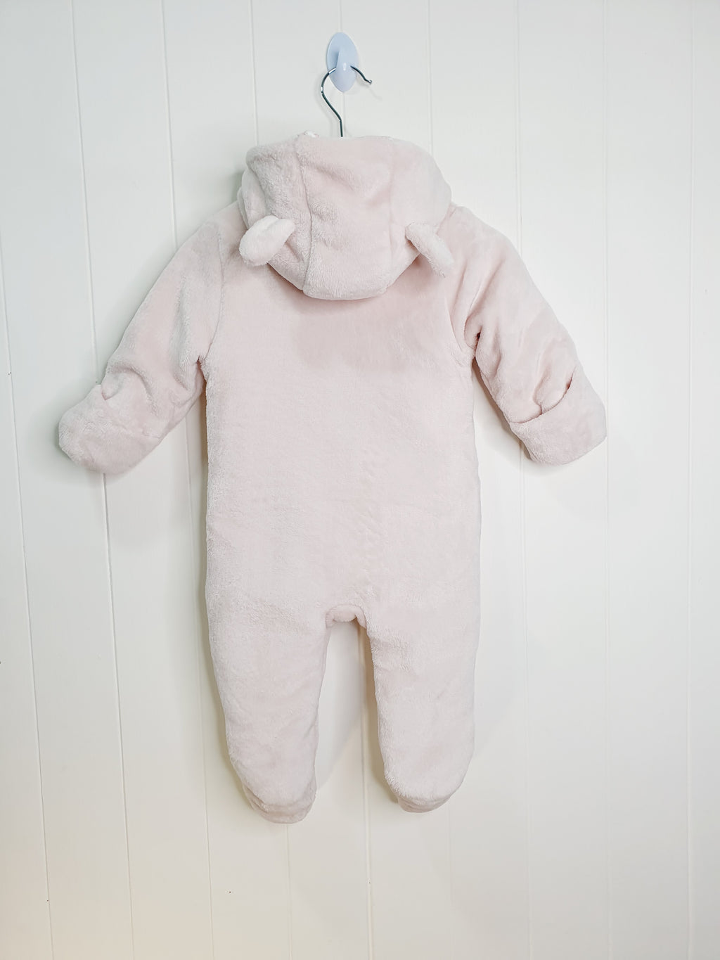 Mothercare fleece hooded pramsuit 3-6 months