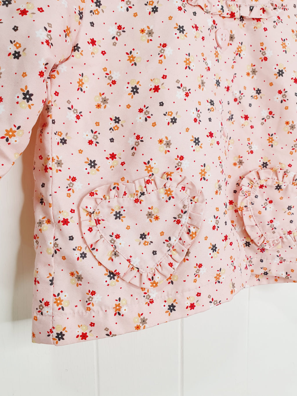 TU lightweight ditsy flowers print jacket 3-6 months