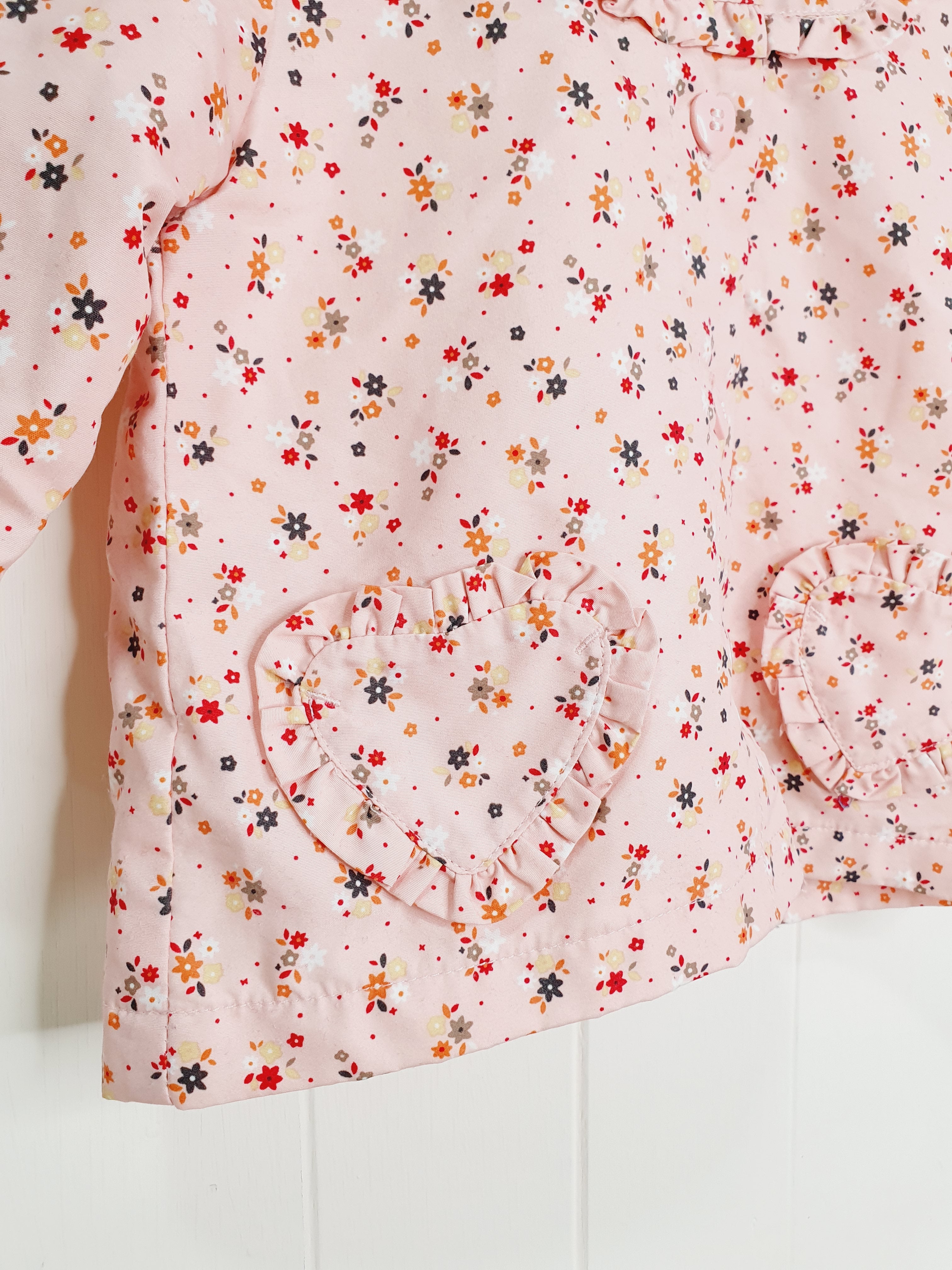 TU lightweight ditsy flowers print jacket 3-6 months