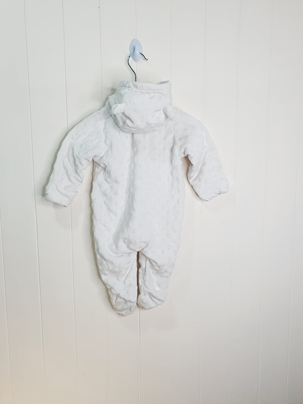 George lightweight popcorn fleece pramsuit 0-3 months