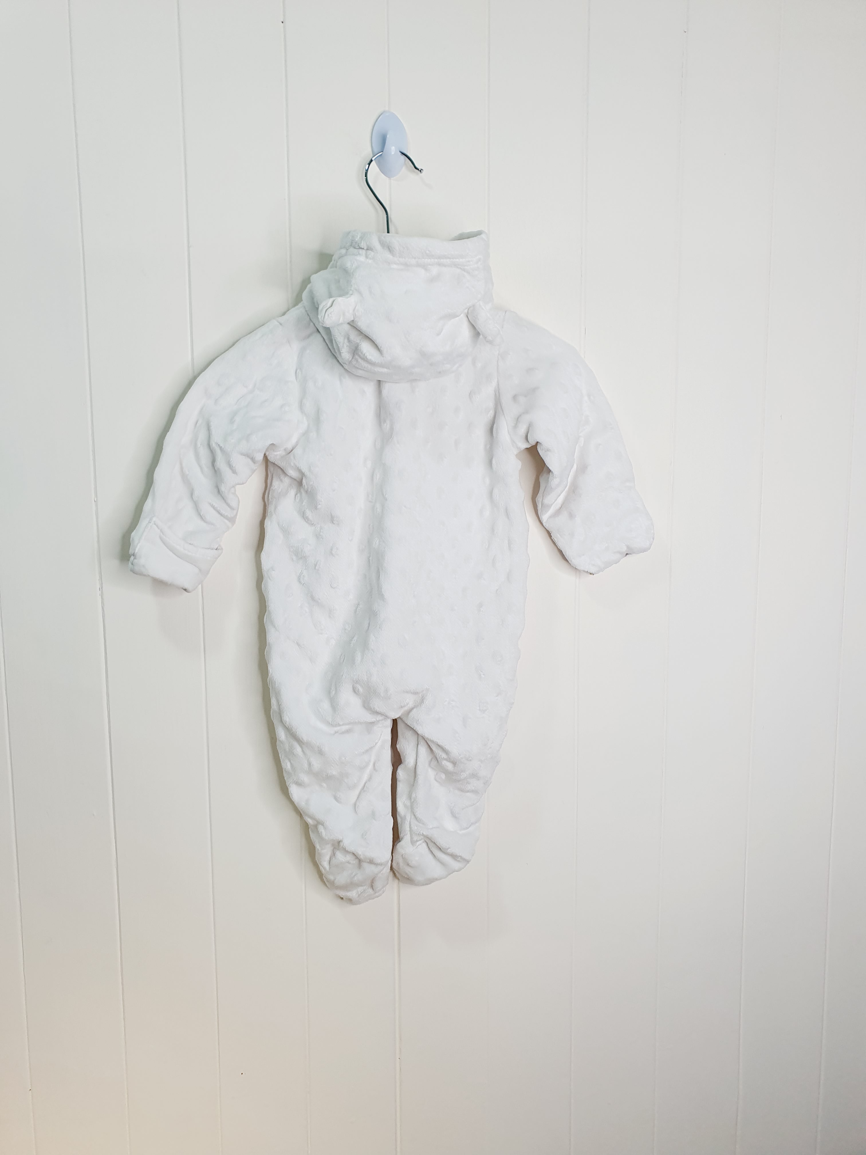 George lightweight popcorn fleece pramsuit 0-3 months