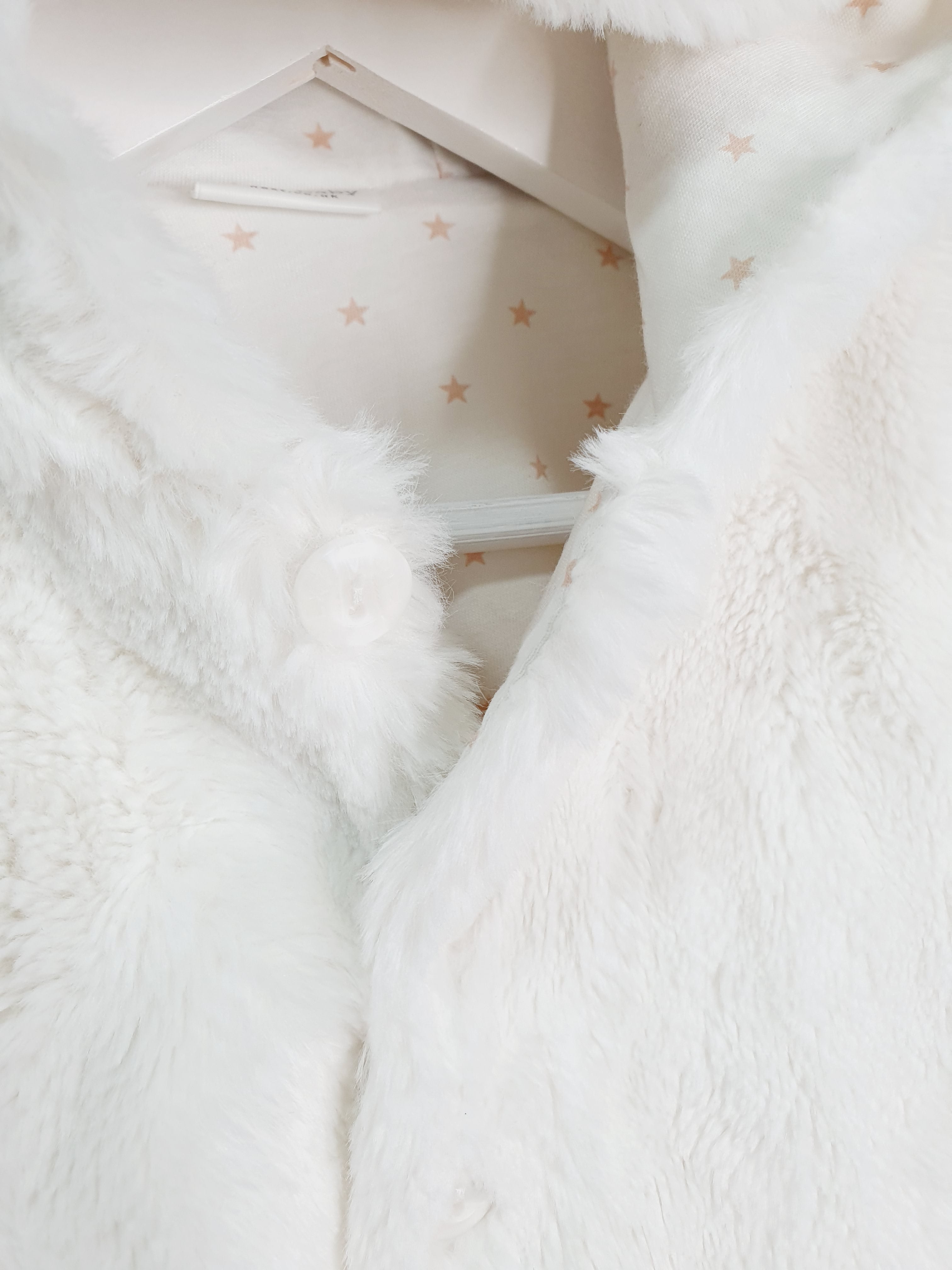 Next faux fur hooded jacket up to 3 months