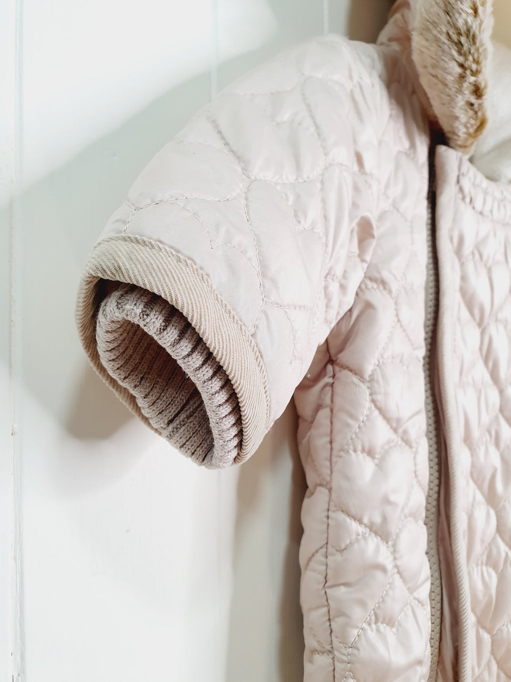 Next girls quilted pramsuit up to 3 months