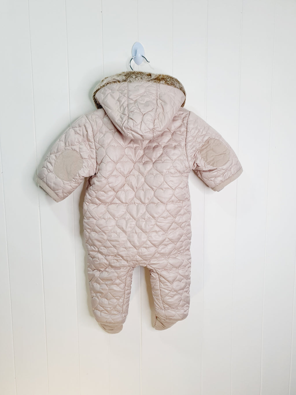 Next girls quilted pramsuit up to 3 months