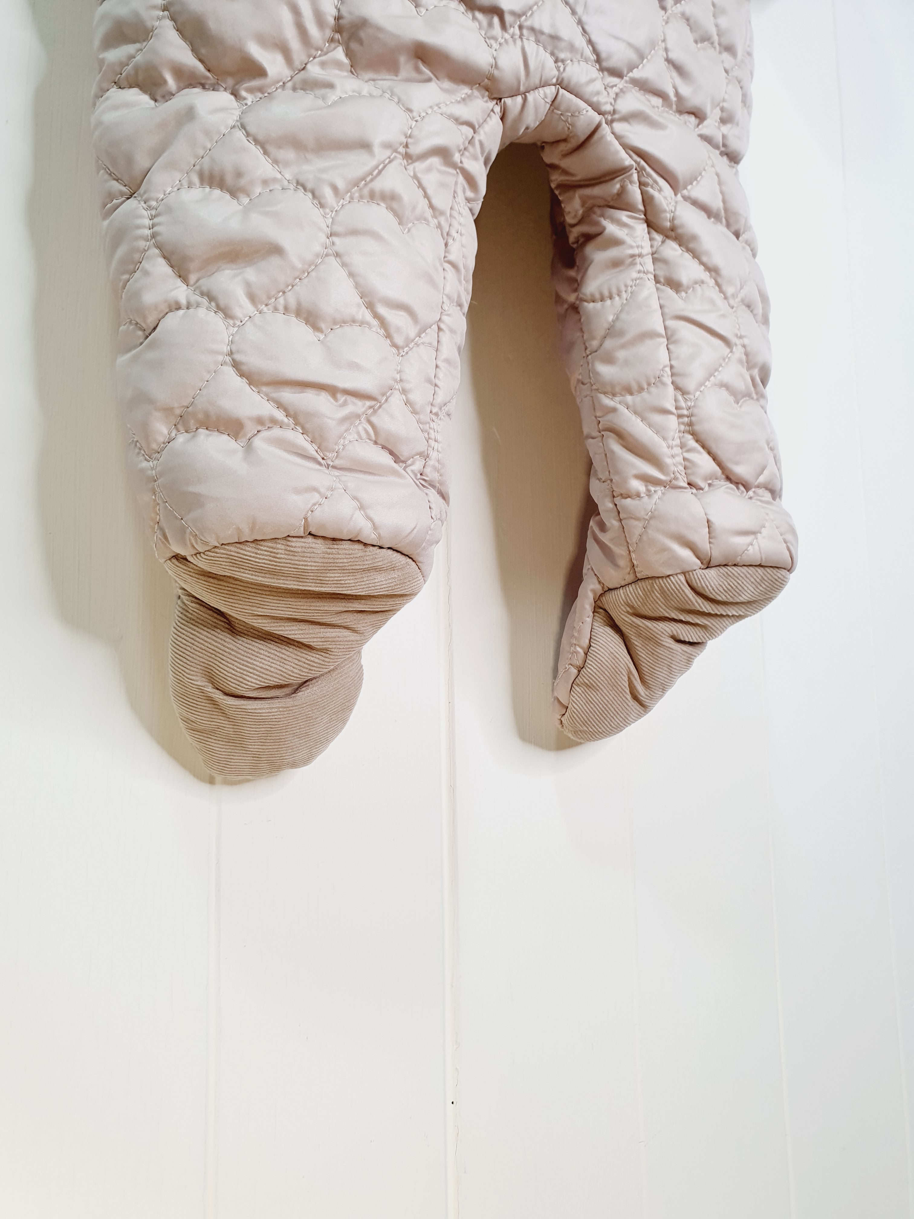 Next girls quilted pramsuit up to 3 months