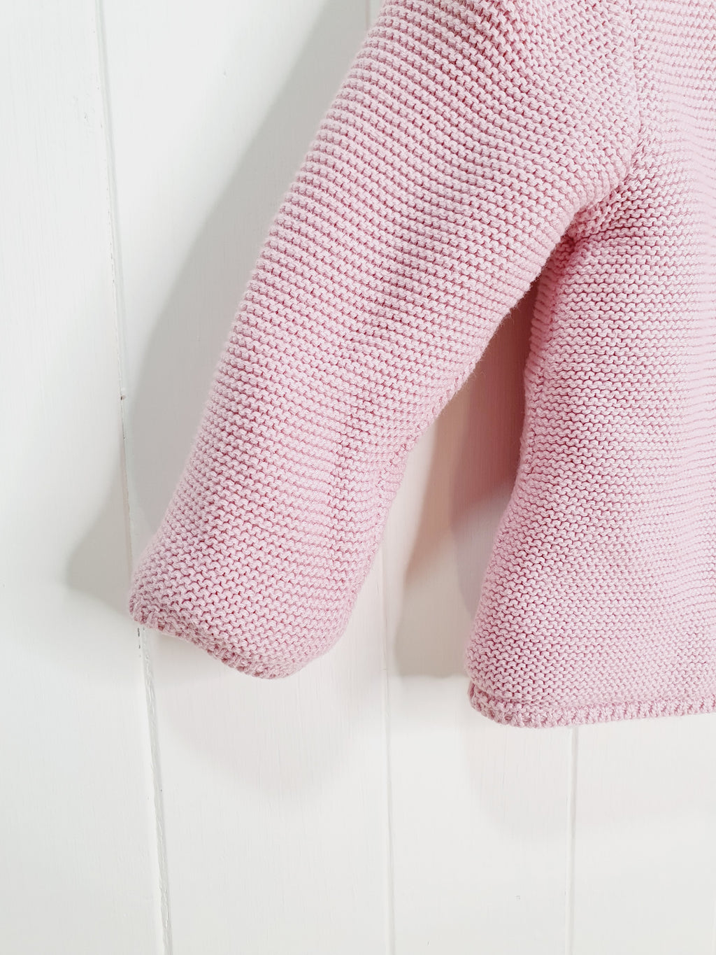 John Lewis girls knit and fleece hooded jacket 6-9 months