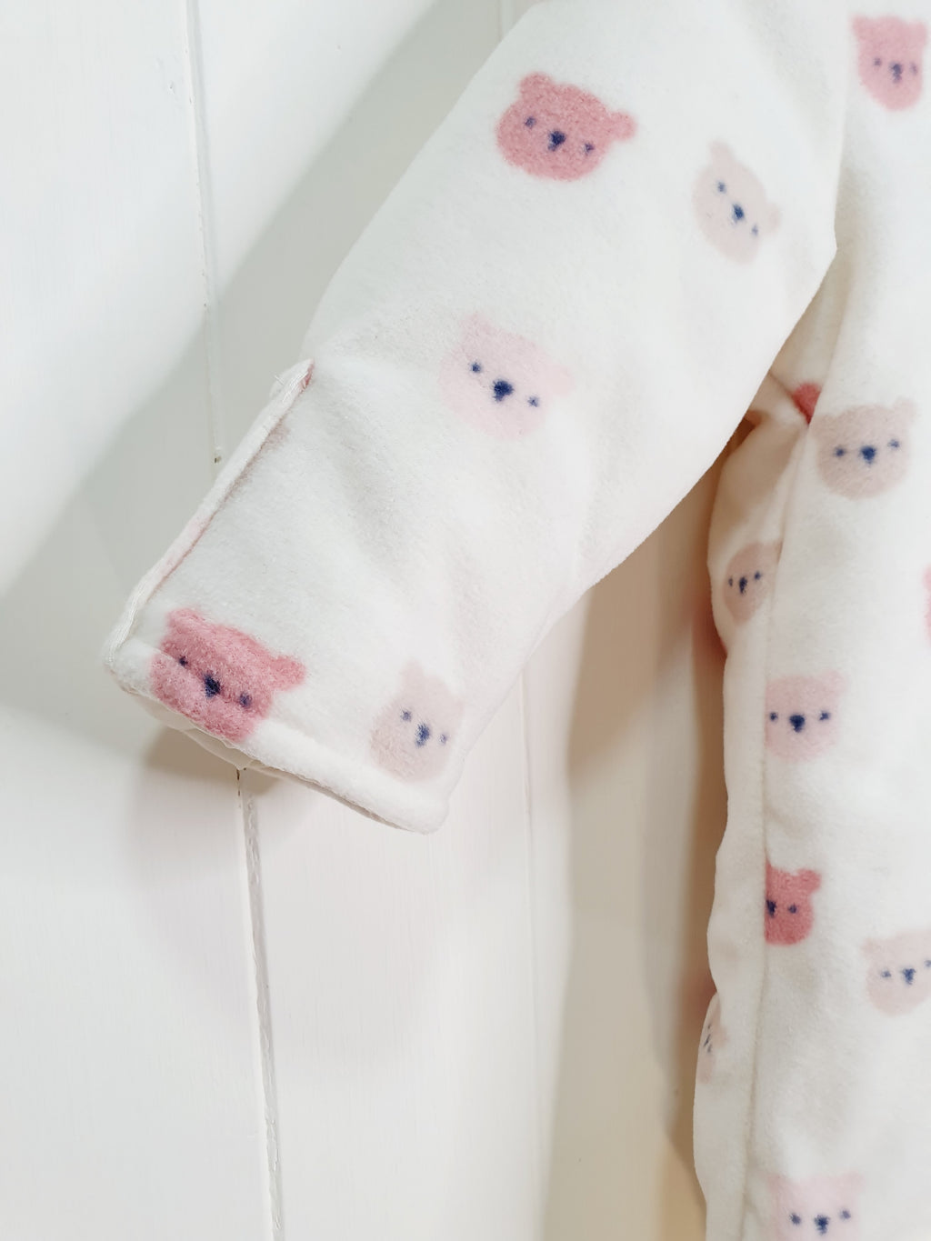 George bear print hooded pramsuit 3-6 months